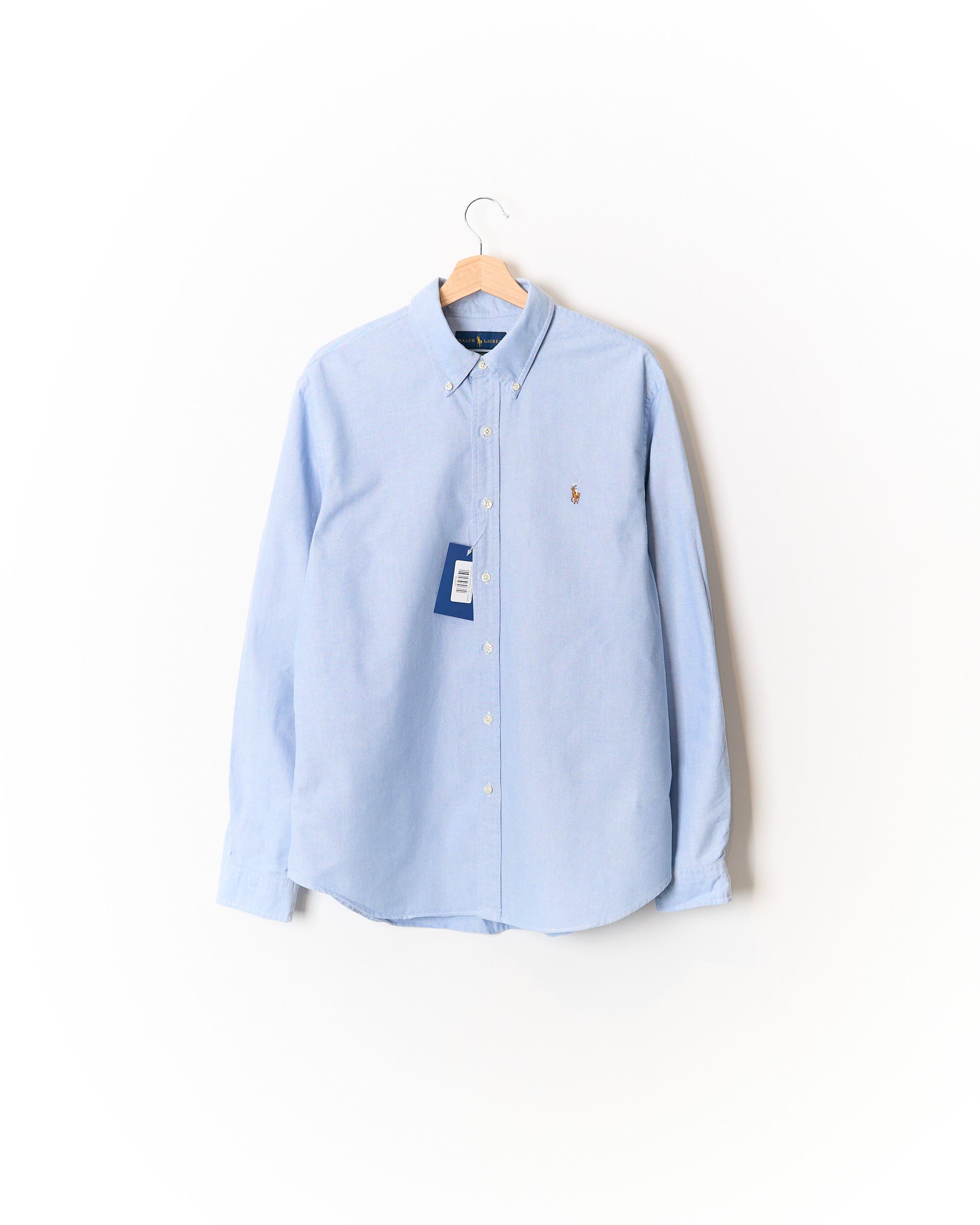 Ralph Lauren Light Blue Slim Fit Button Down Cotton Shirt