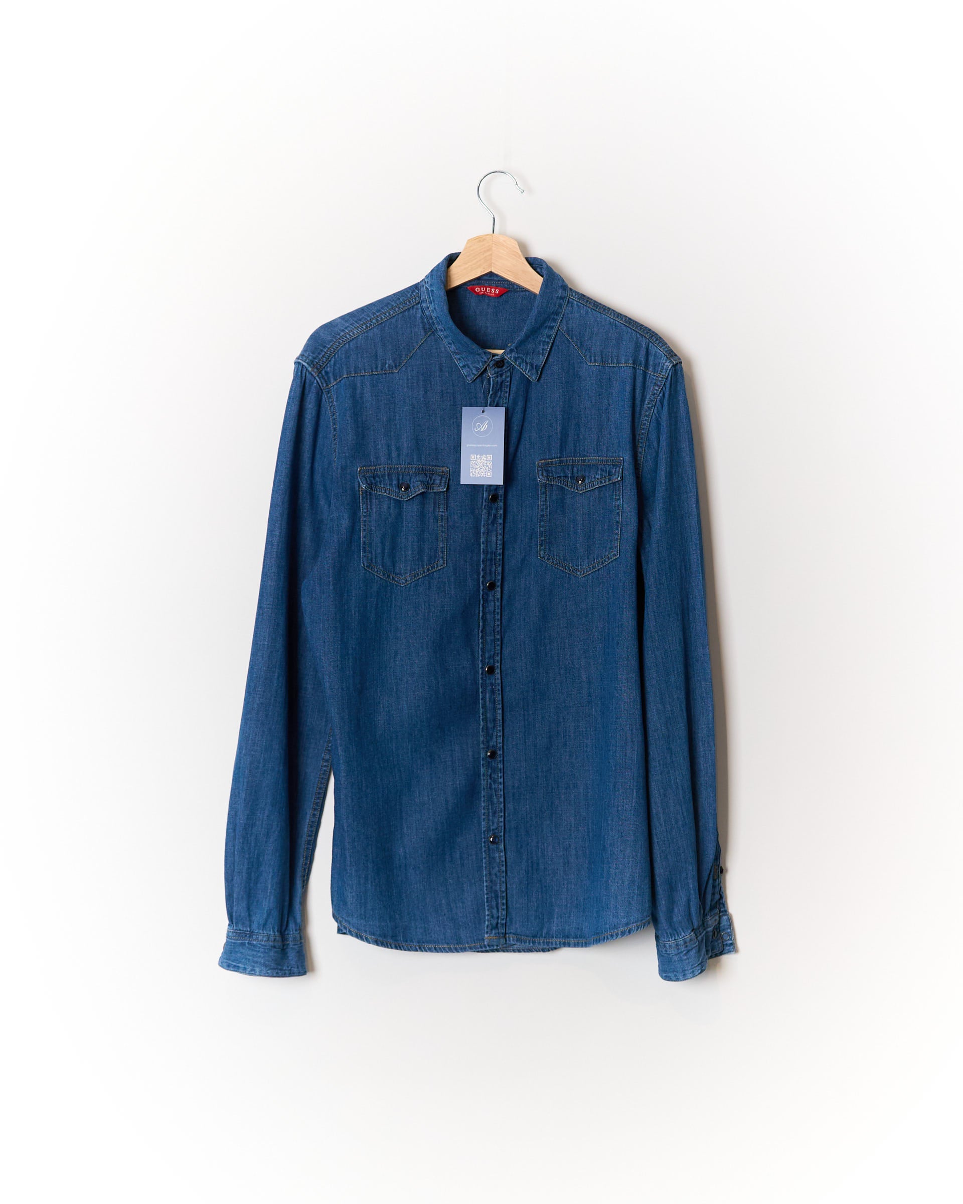 Guess Denim Press Stud Shirt