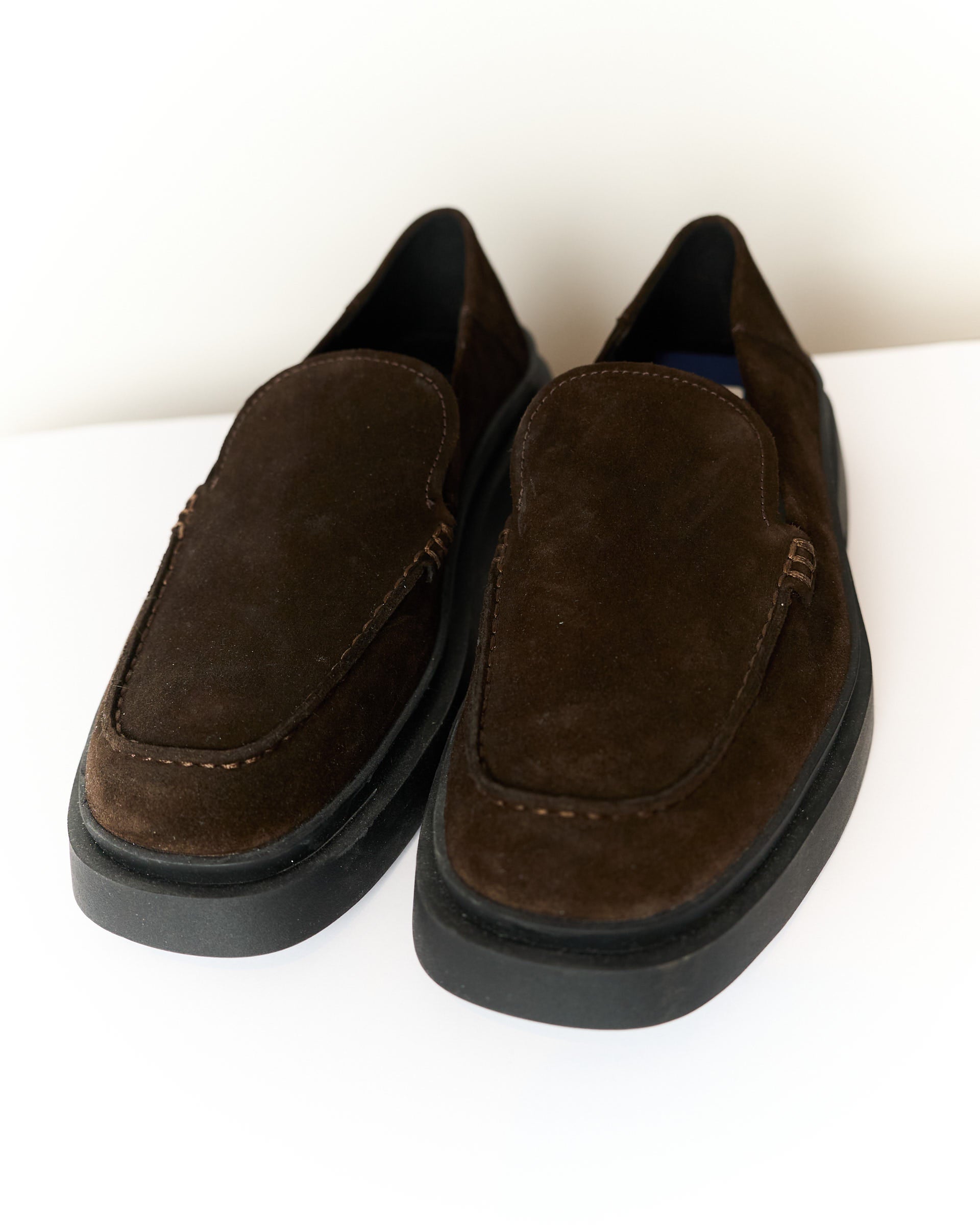 Vagabond Dark Brown Suede Loafers
