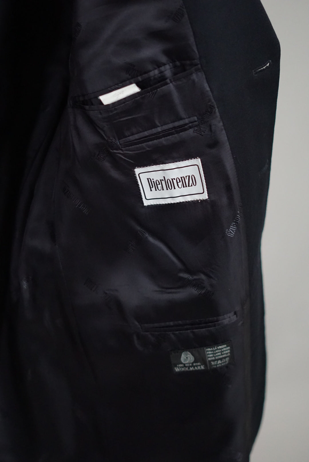 Vintage Pierlorenzo Dark-navy Single Breasted Blazer