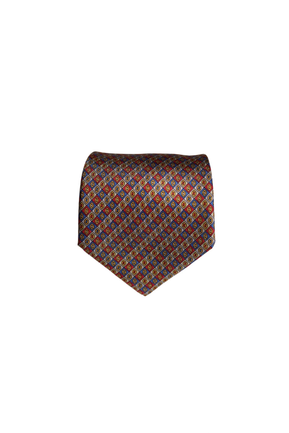 Nina Ricci Blue, Green and Red Checkered Silk Tie