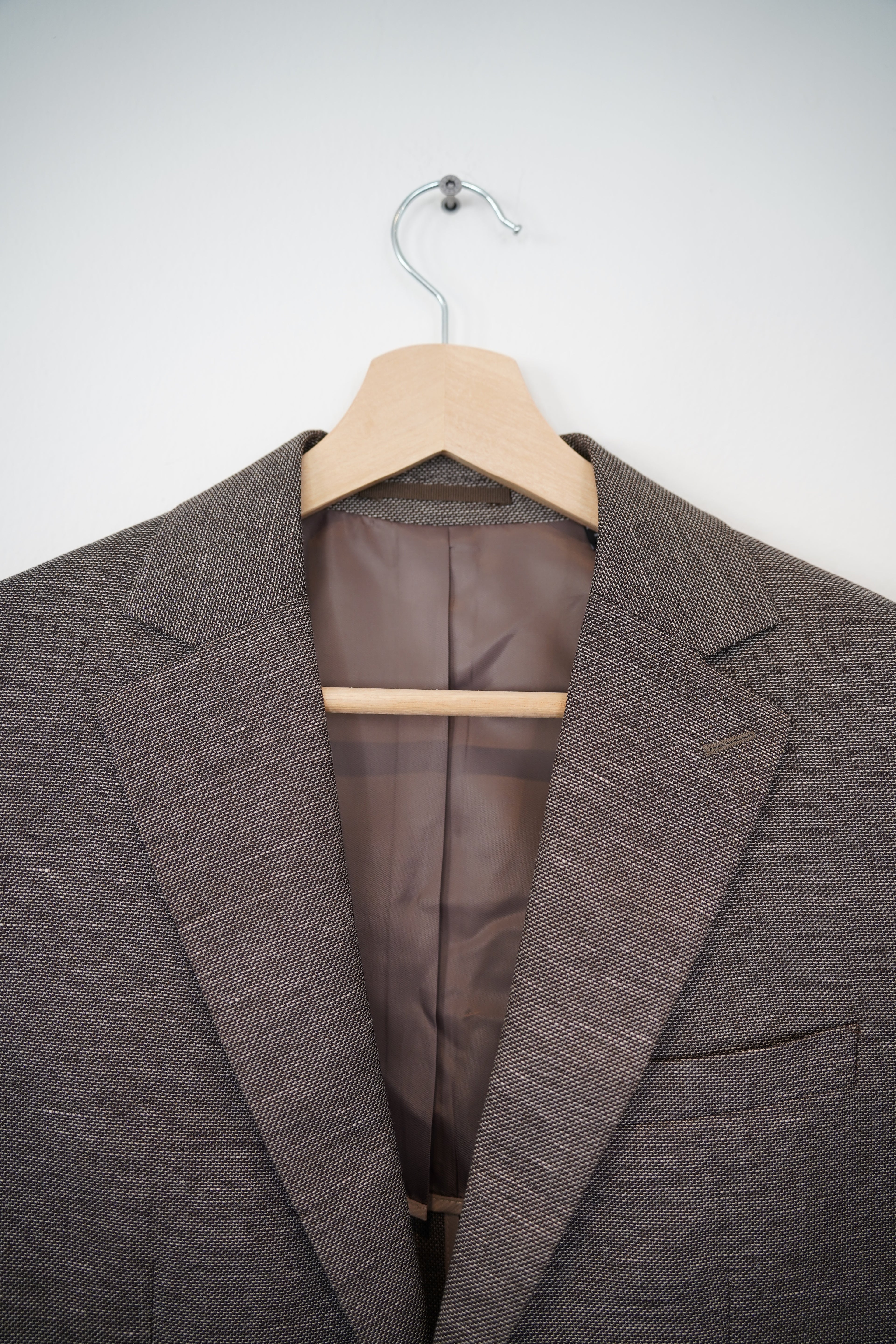 Matinique Brown Wool and Linen Blazer