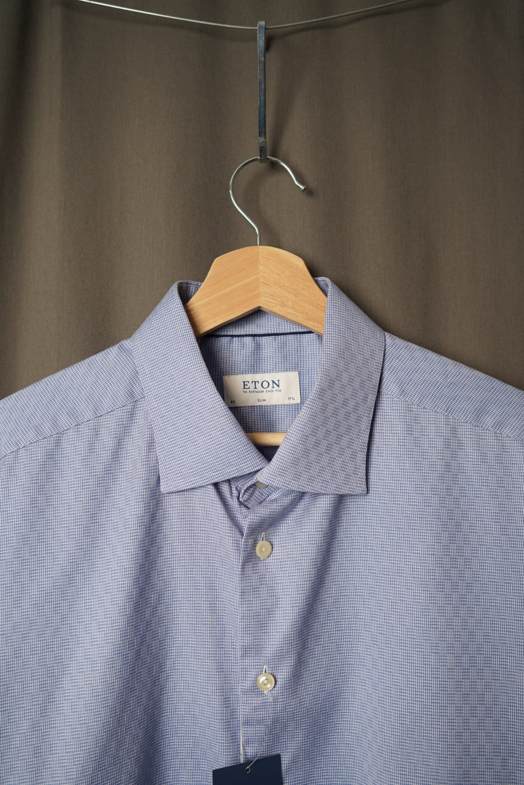 Eton Light Blue Slim Business Cotton Shirt