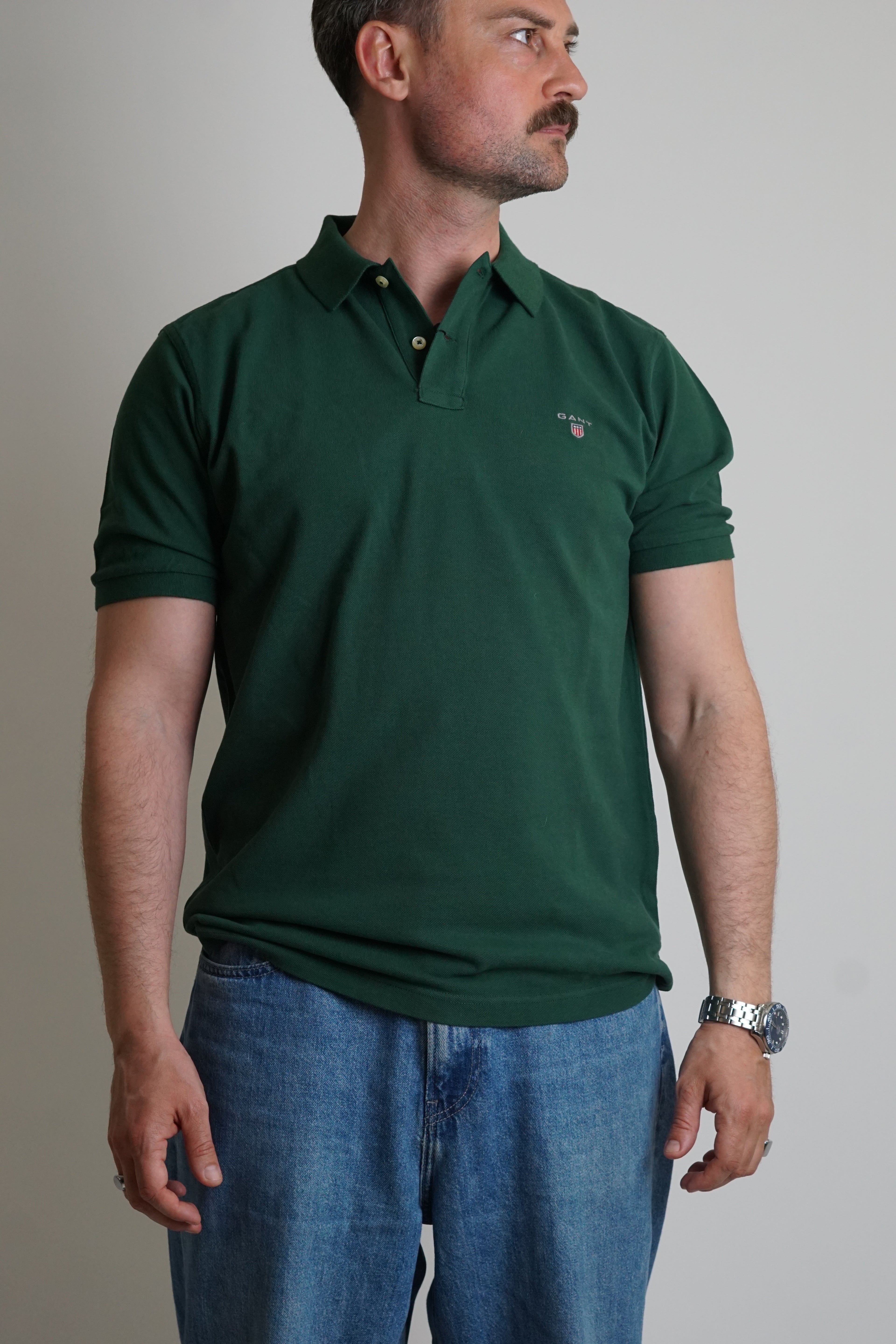 Gant Green Cotton Polo Shirt