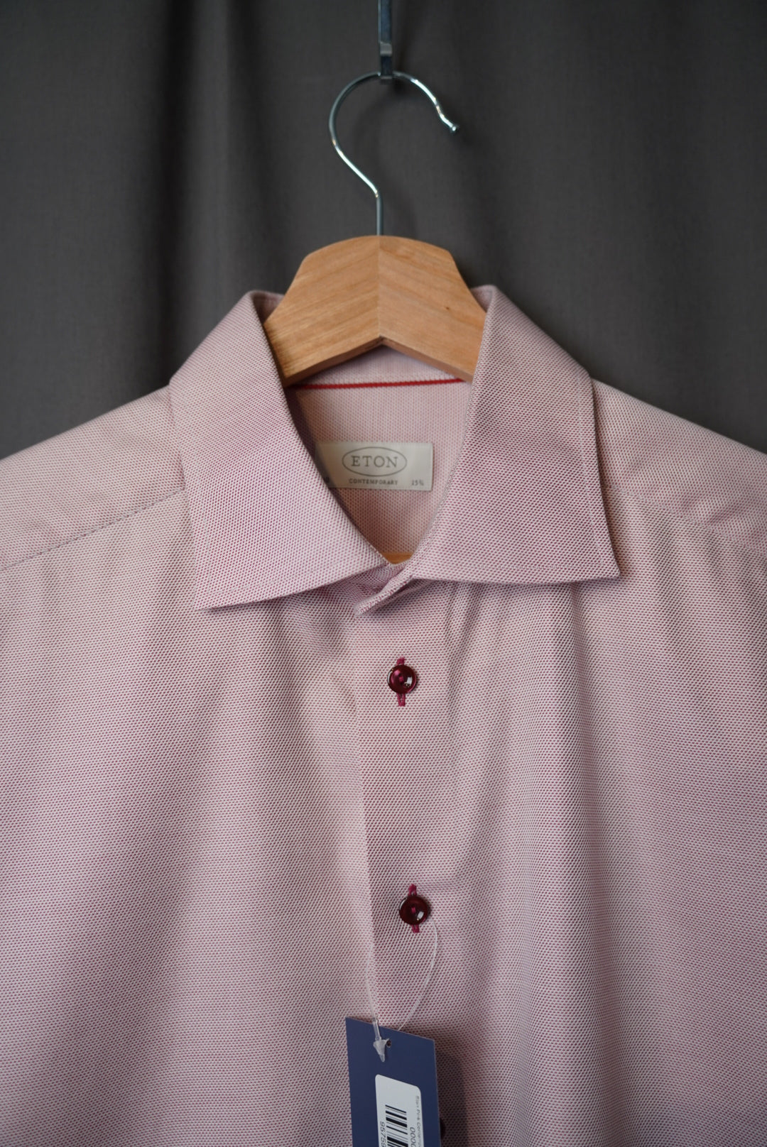 Eton Pink Contemporary Business Cotton Shirt