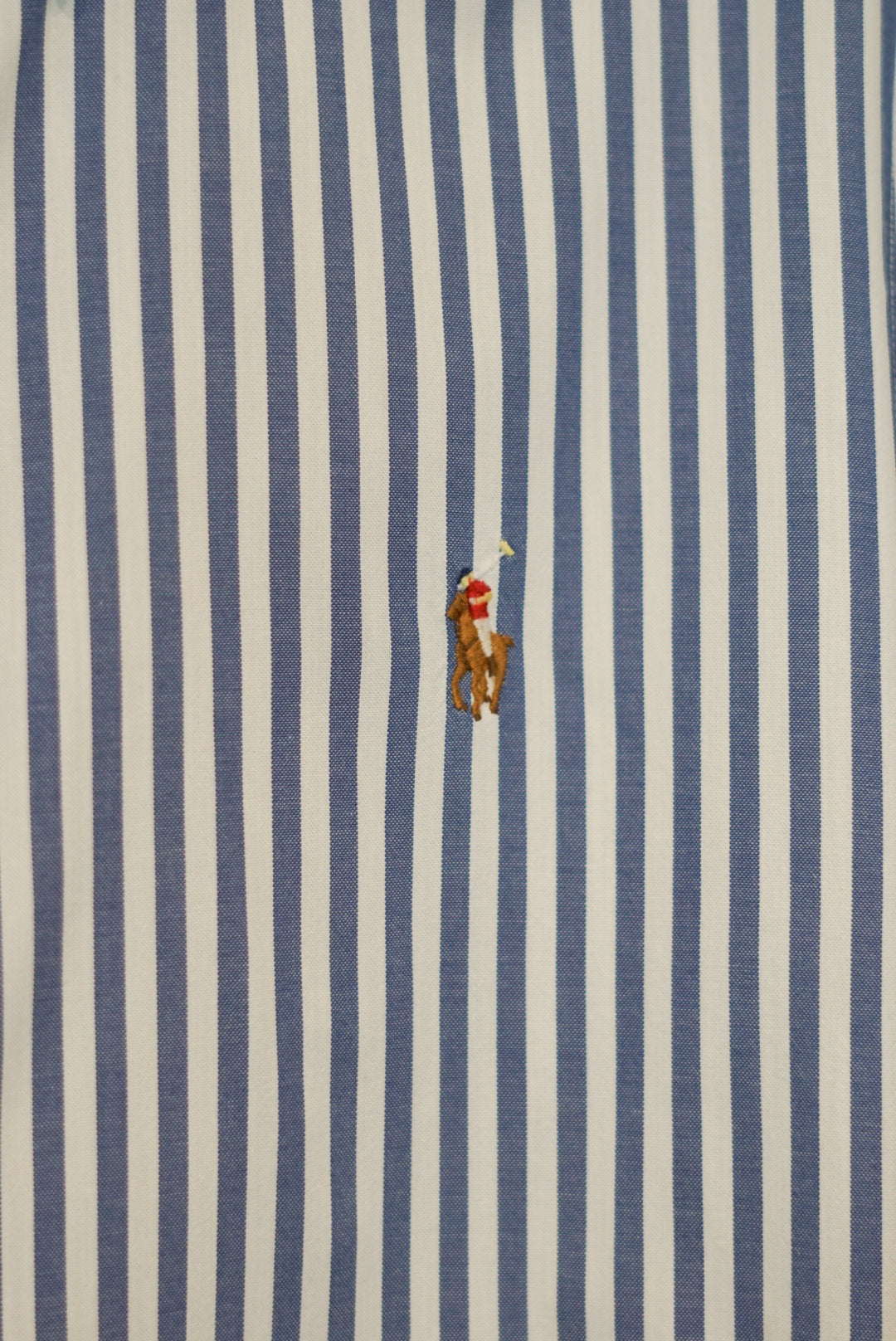 Ralph Lauren Navy and White Striped Cotton Shirt
