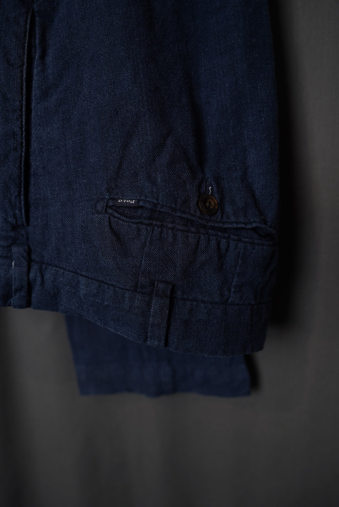 Polo Ralph Lauren Blue Linen Slim Fit Chinos