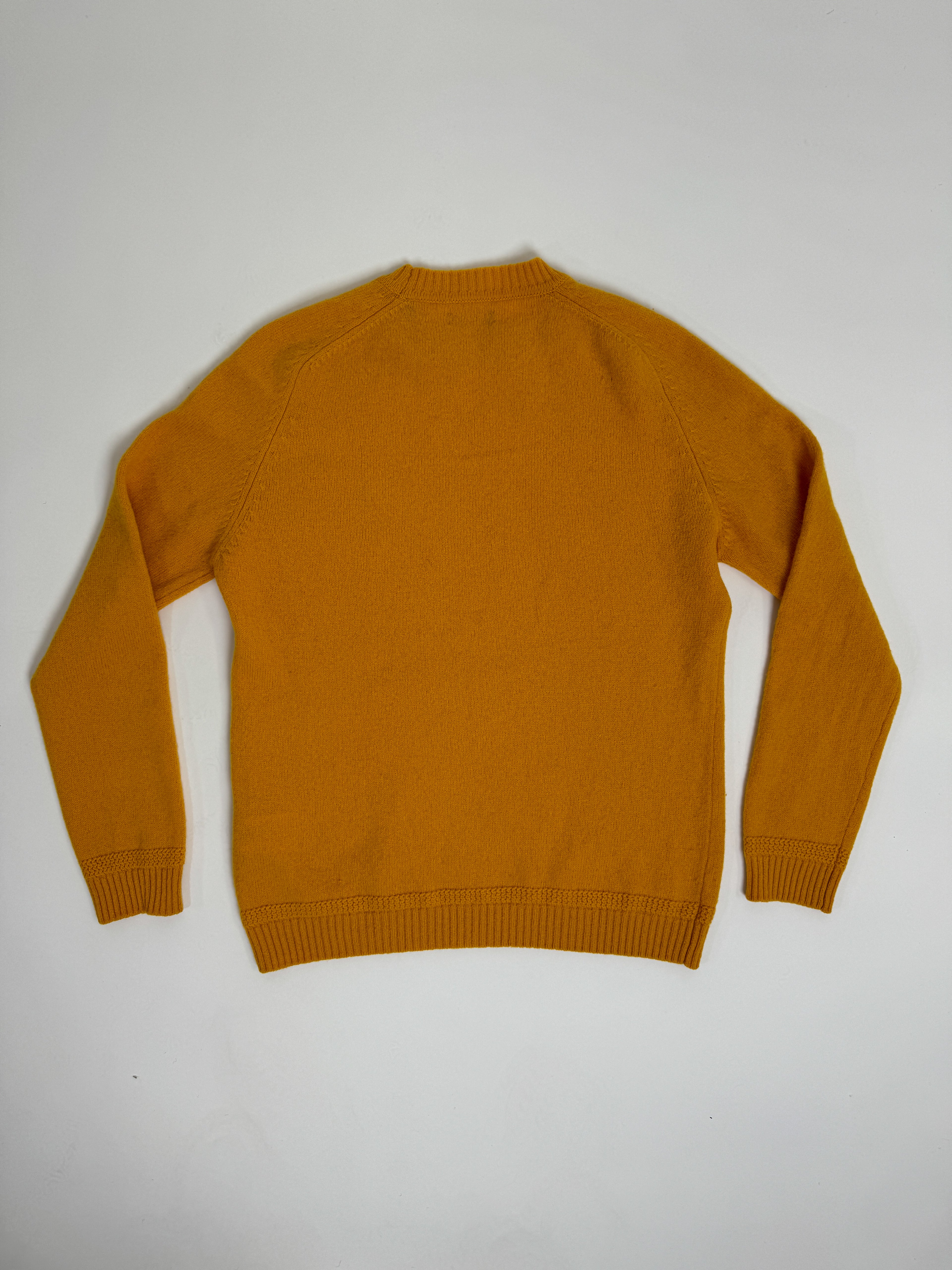 Gant – Gelber Strickpullover mit Rundhalsausschnitt