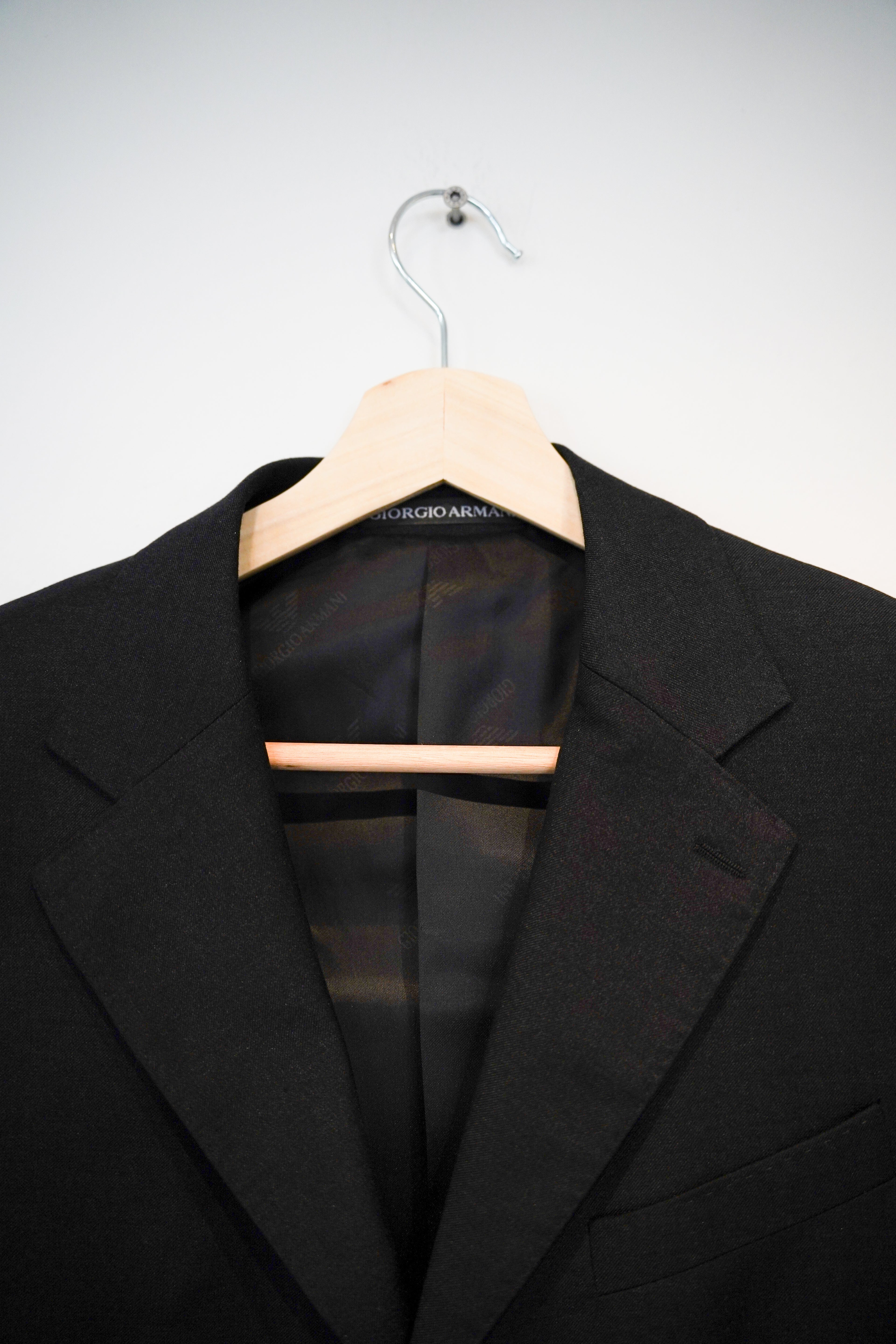 Giorgio Armani Dunkelgrauer Wollblazer