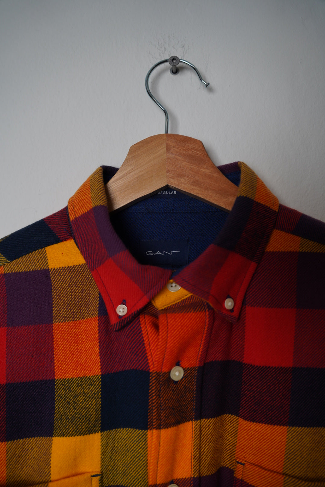 Gant Red, Yellow, Orange and Navy Cotton Overshirt
