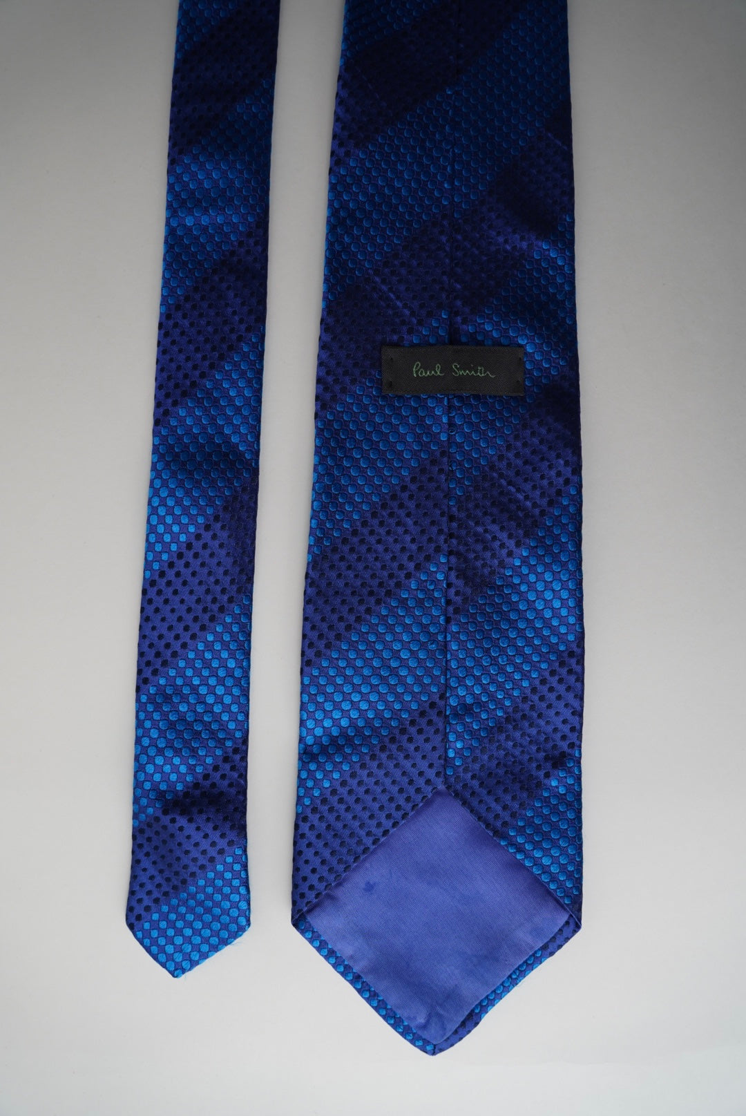 Paul Smith Navy and Blue Dotted Silk Tie