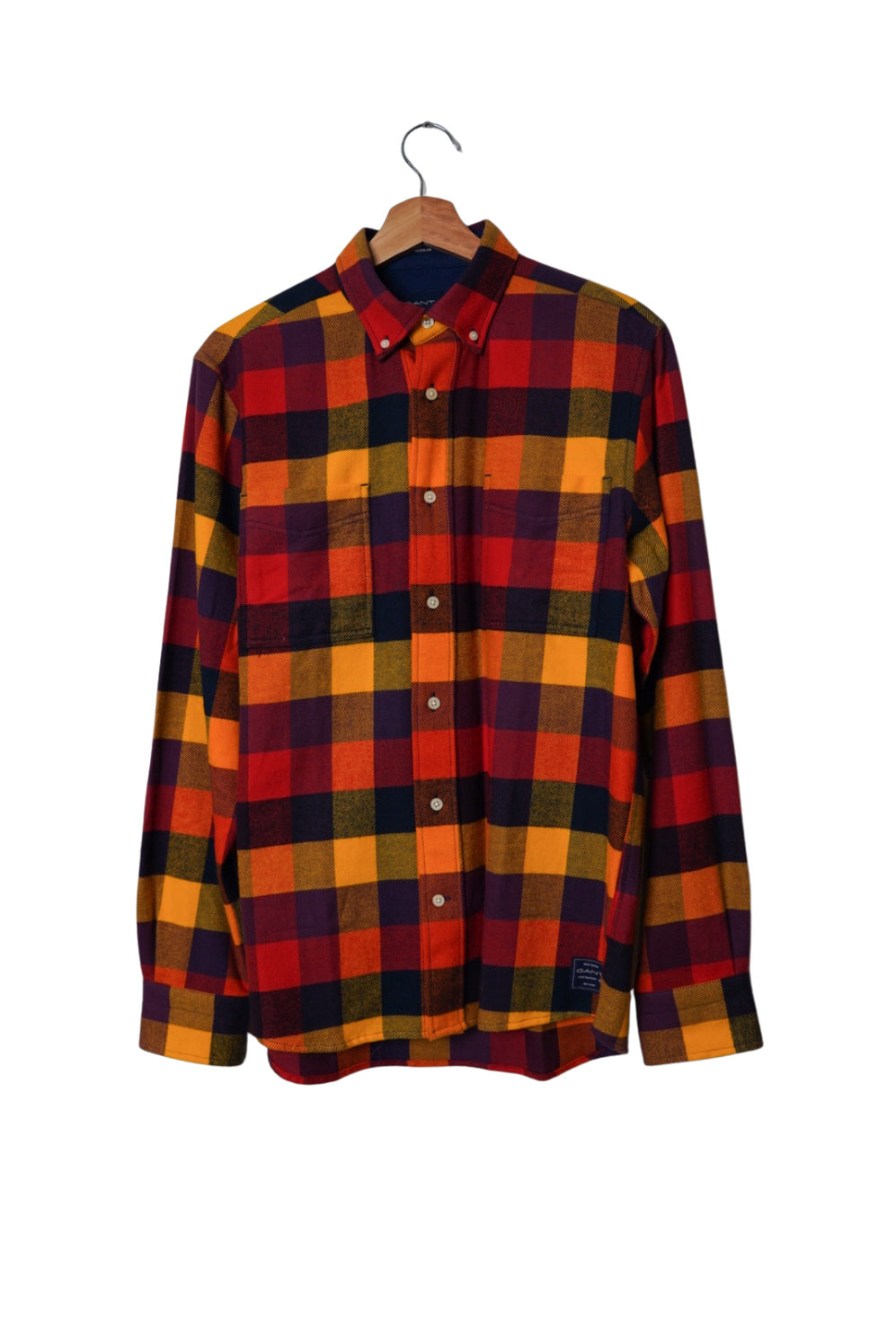 Gant Red, Yellow, Orange and Navy Cotton Overshirt