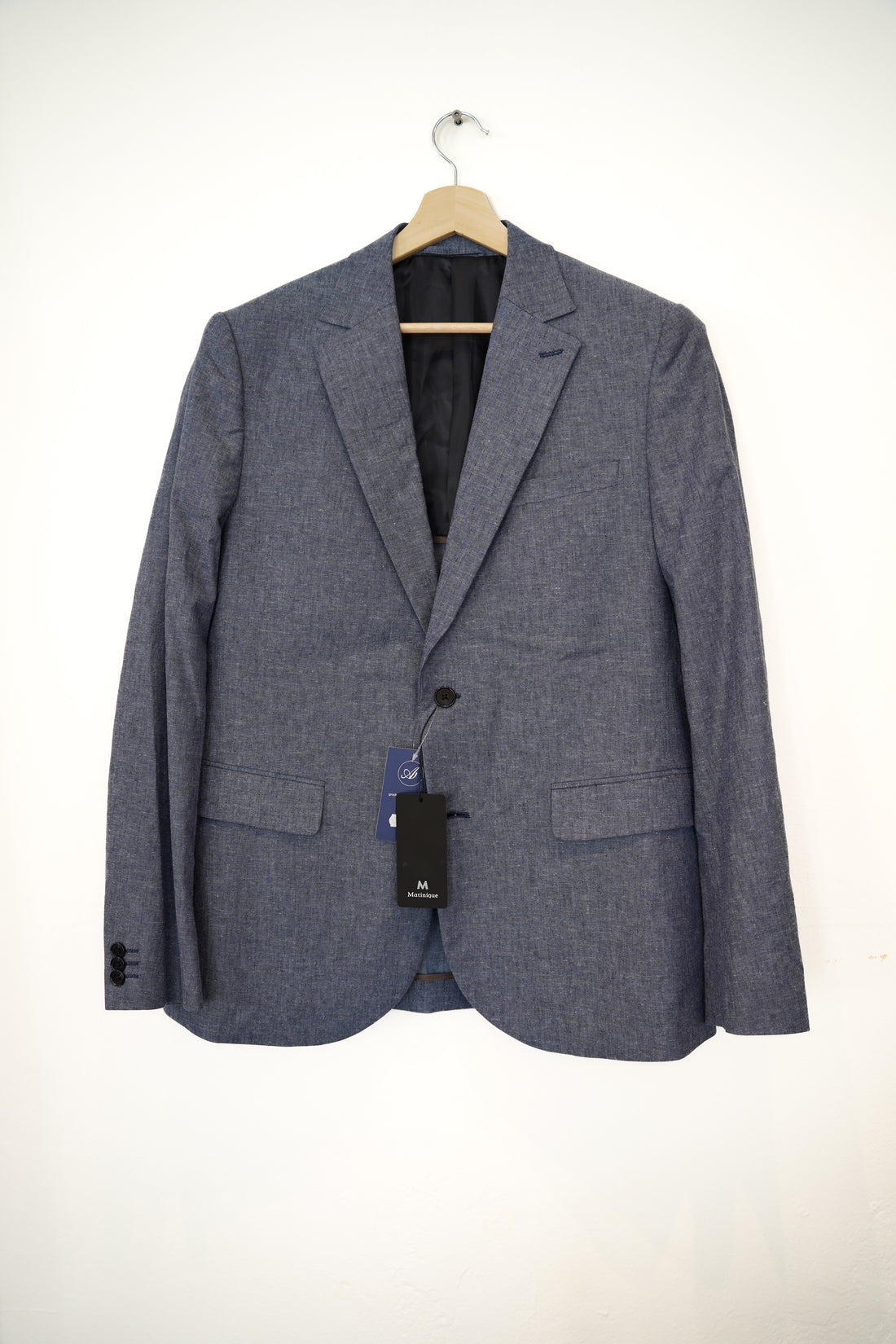 Matinique Blue Linen Blazer
