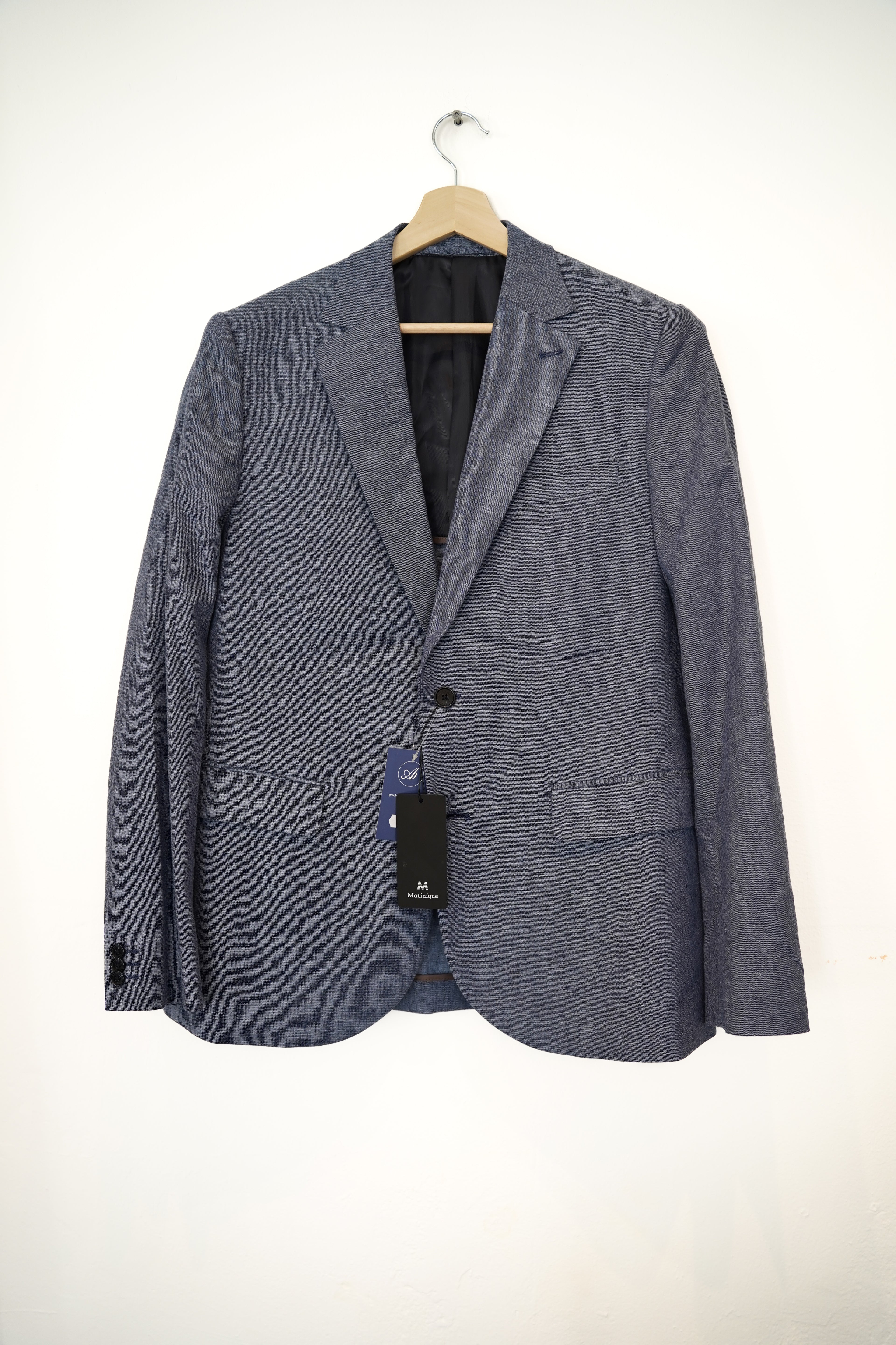 Matinique Blauer Leinenblazer