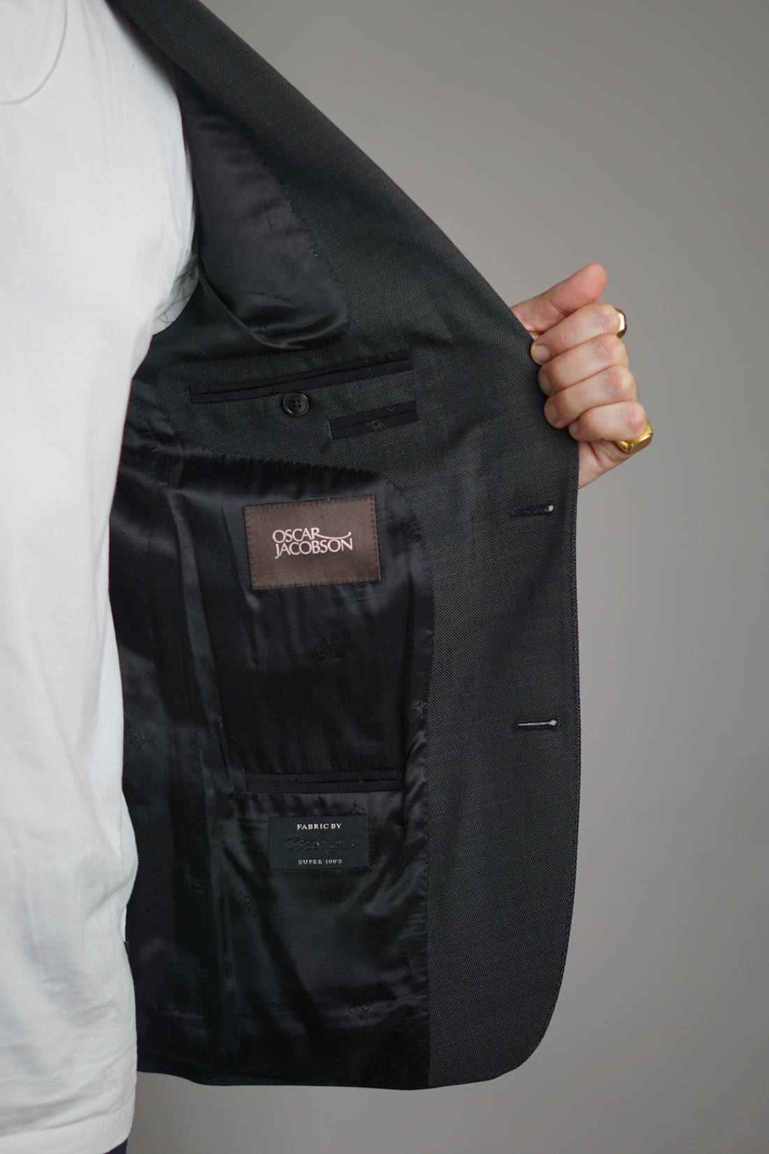 Oscar Jacobson Elmer Dunkelgrauer Blazer