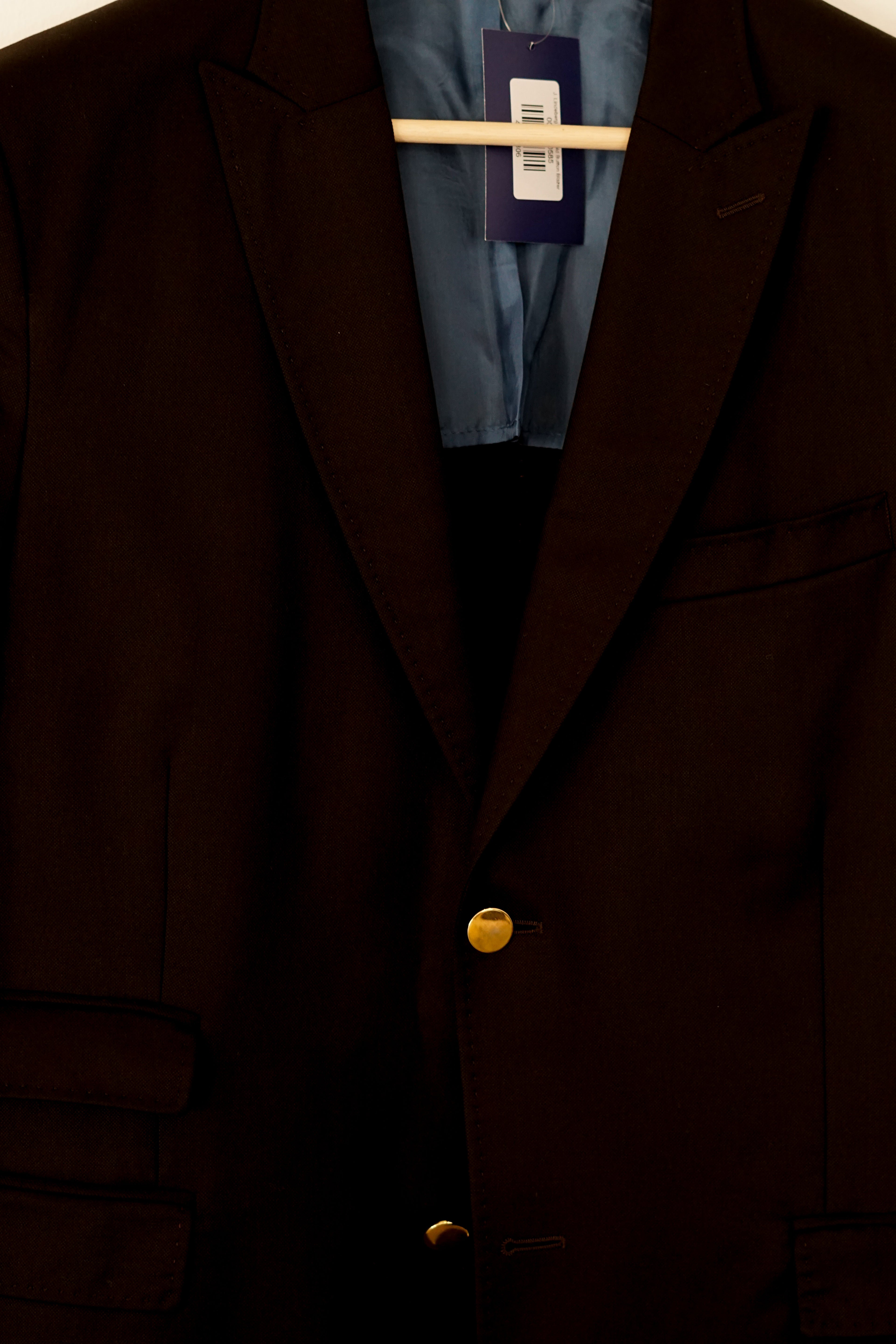 J. Lindeberg Black Gold Button Blazer