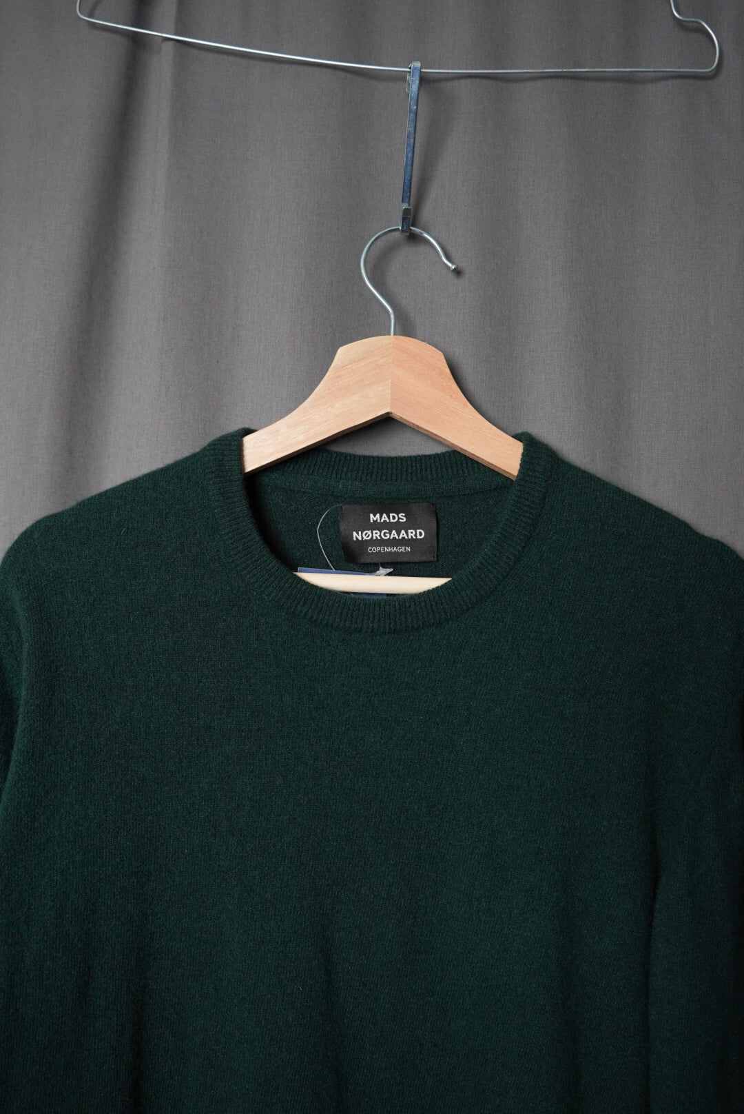 Mads Nørgaard Darkgreen Eco Wool O-neck Knit