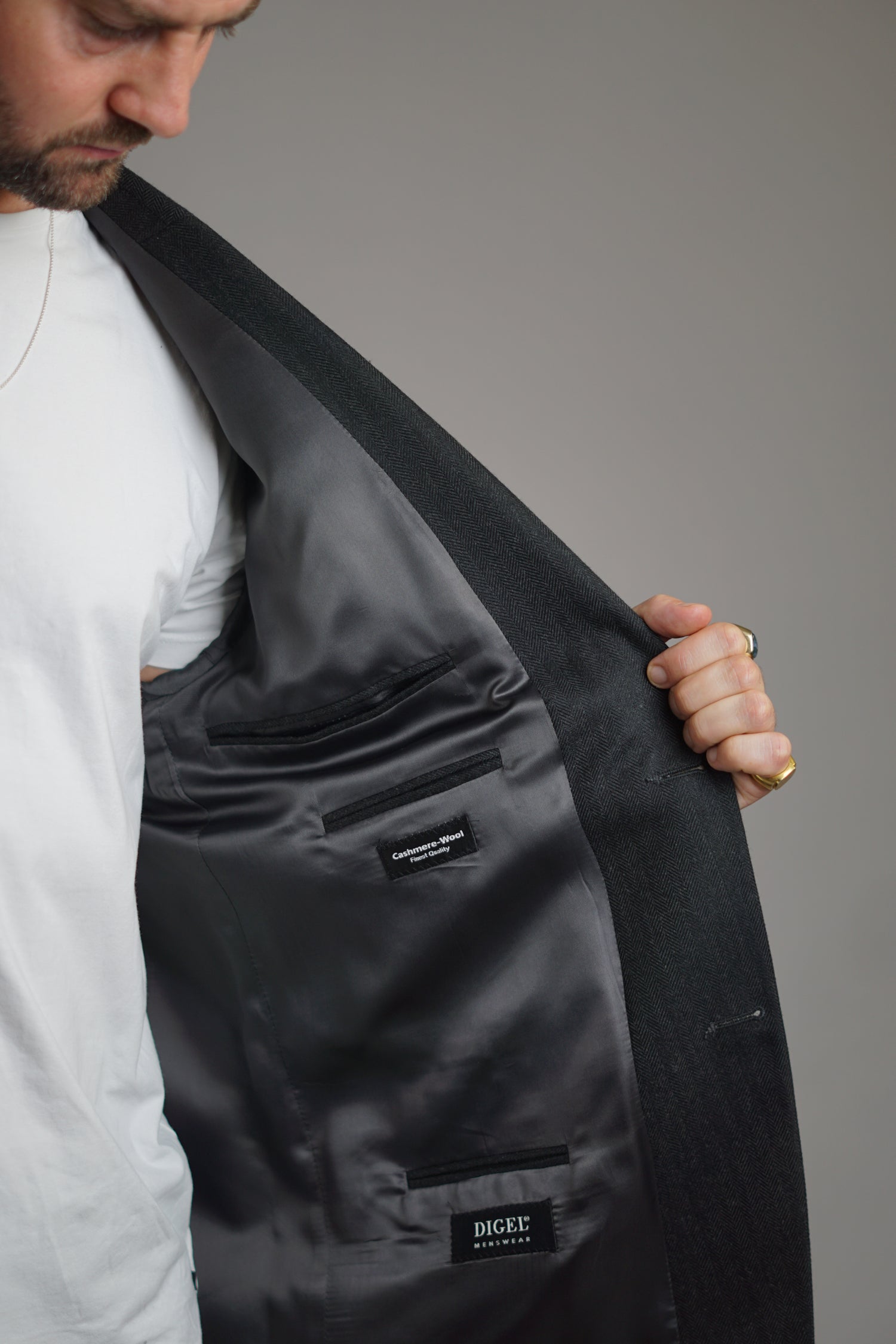 Digel Darkgrey Cashmere Blazer