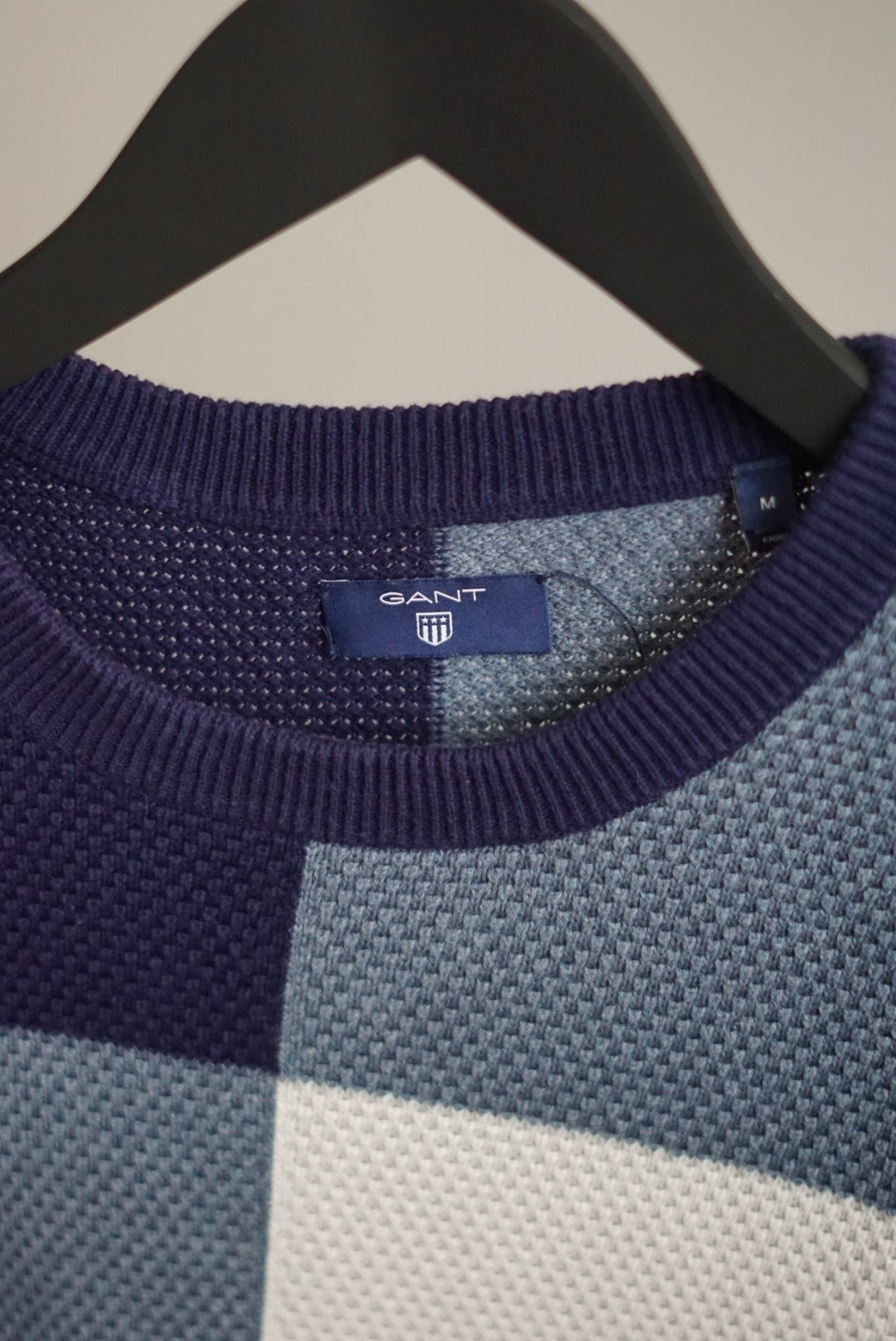 Gant Blue & Grey Knit O-Neck