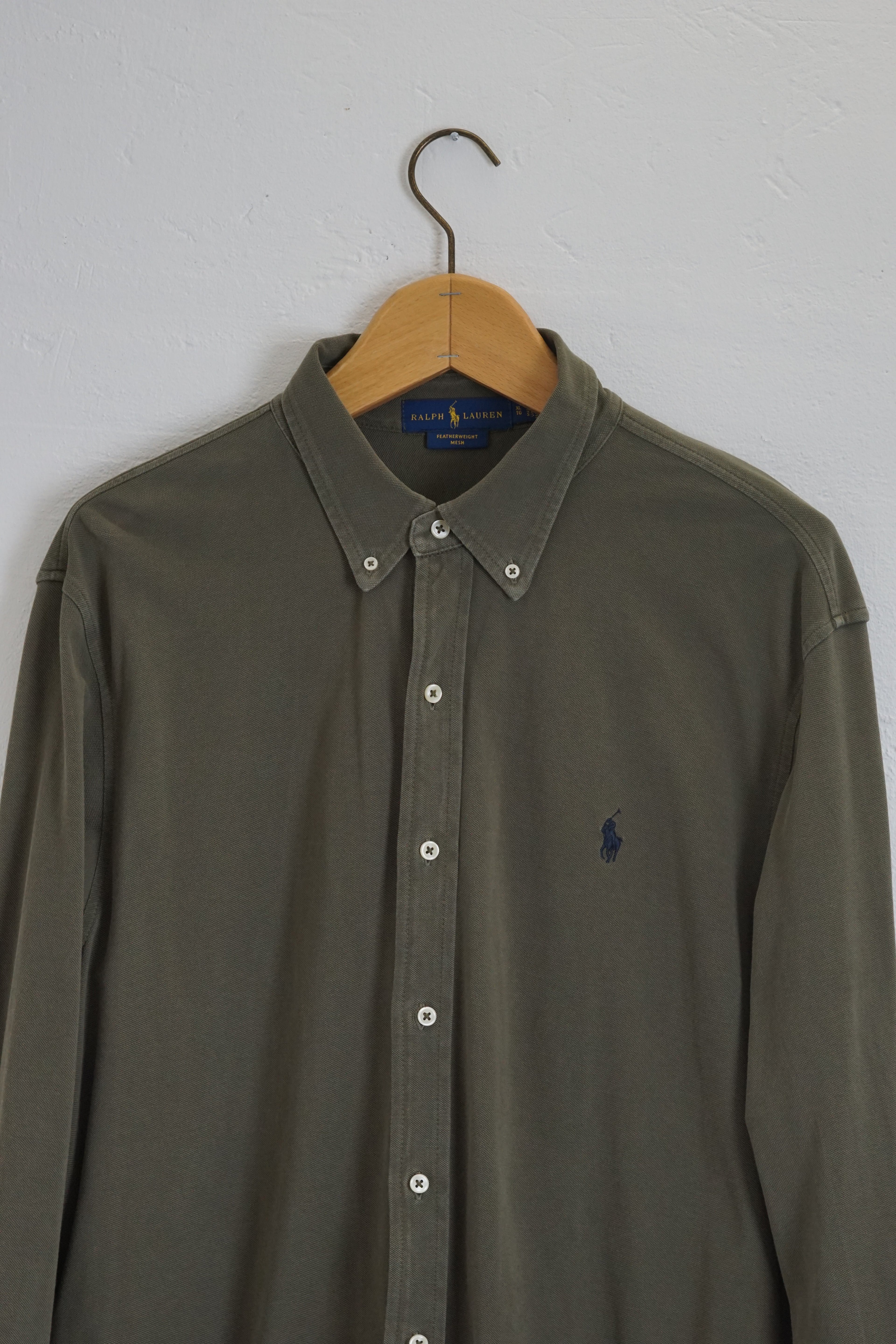 Ralph Lauren – Grünes, federleichtes Netzhemd
