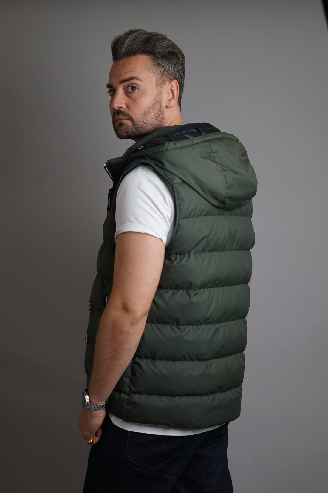 Gant Armygreen Quilted Vest