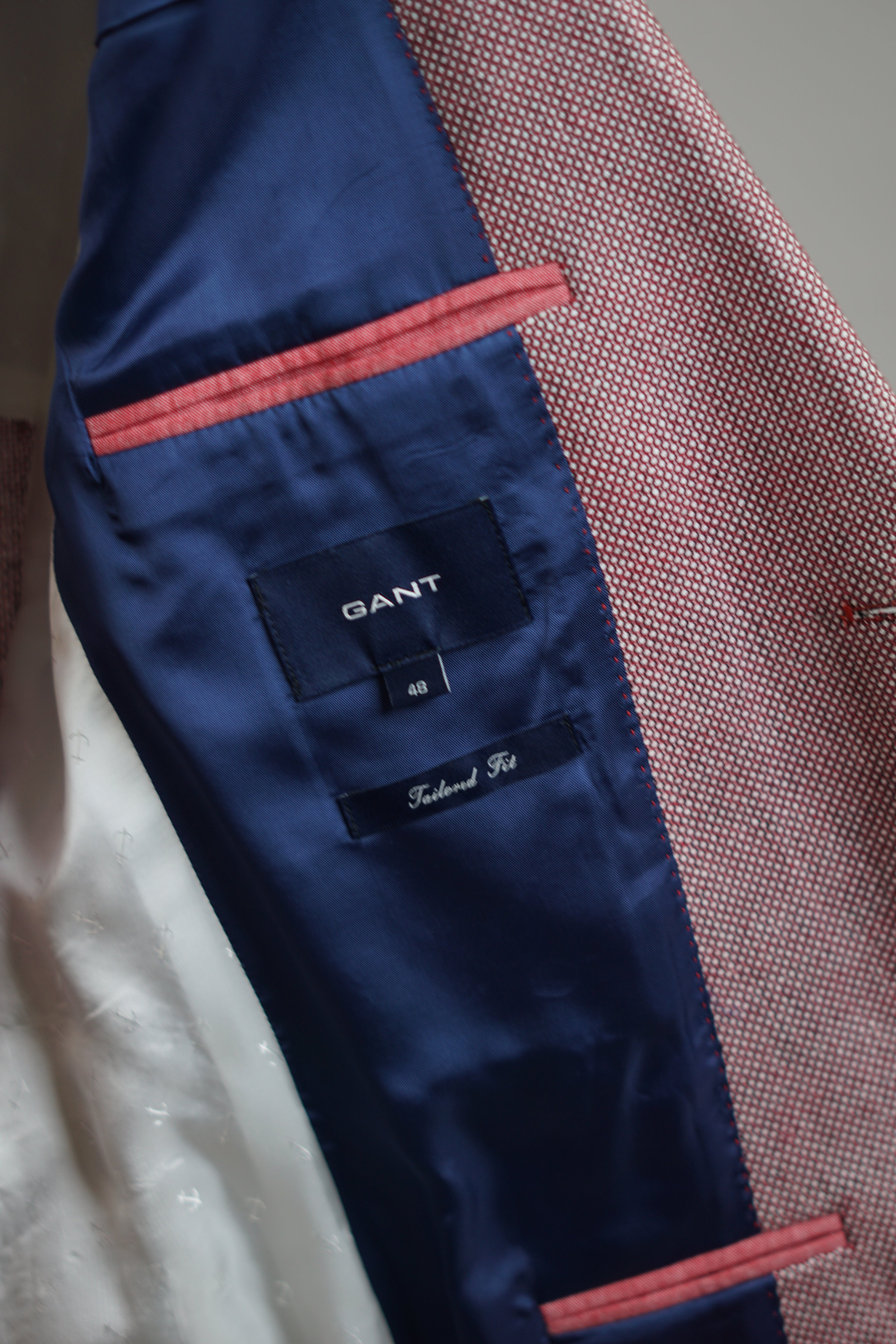 Gant Red Tailored Fit Blazer