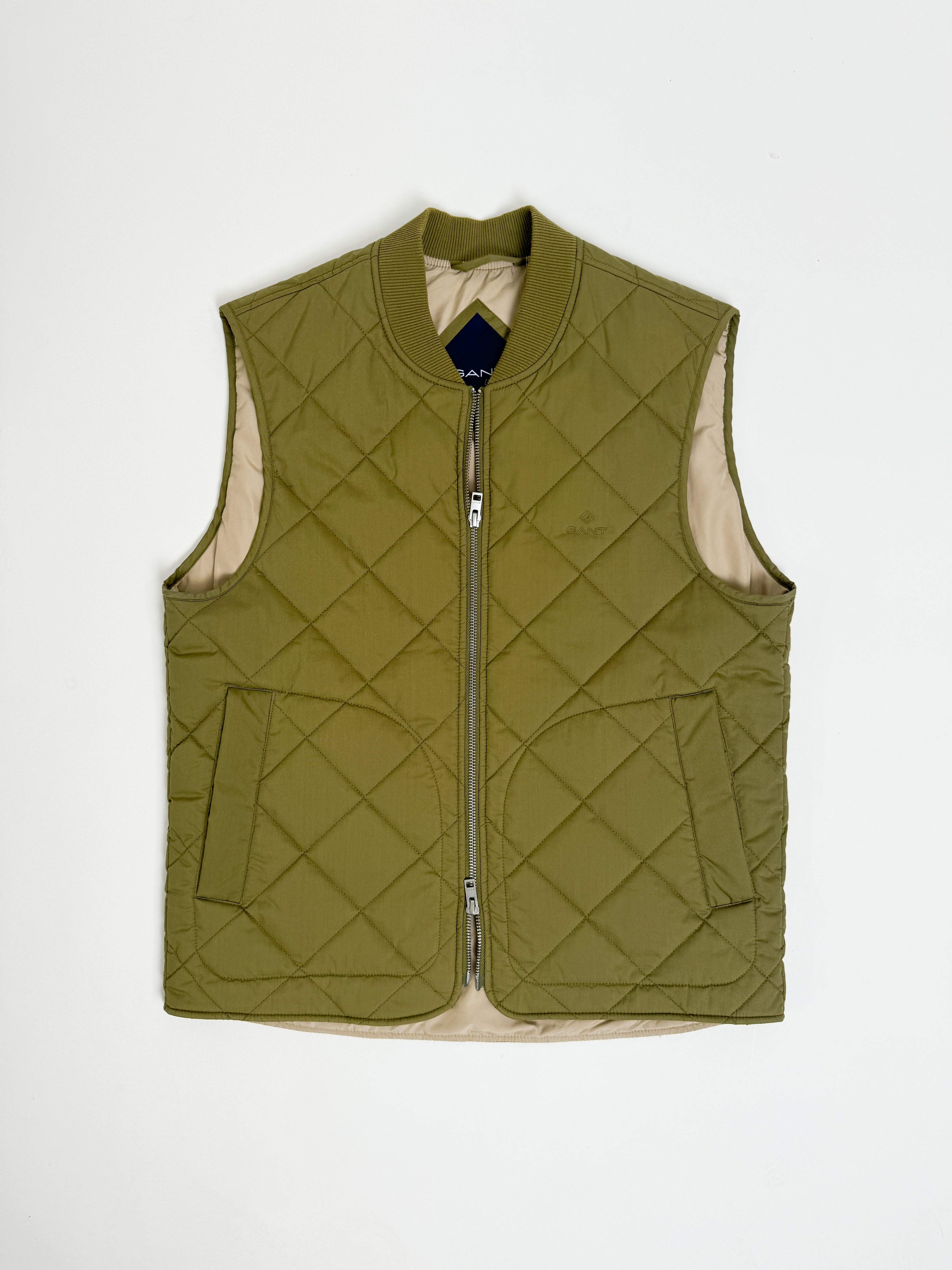 Gant Green Quilted Vest