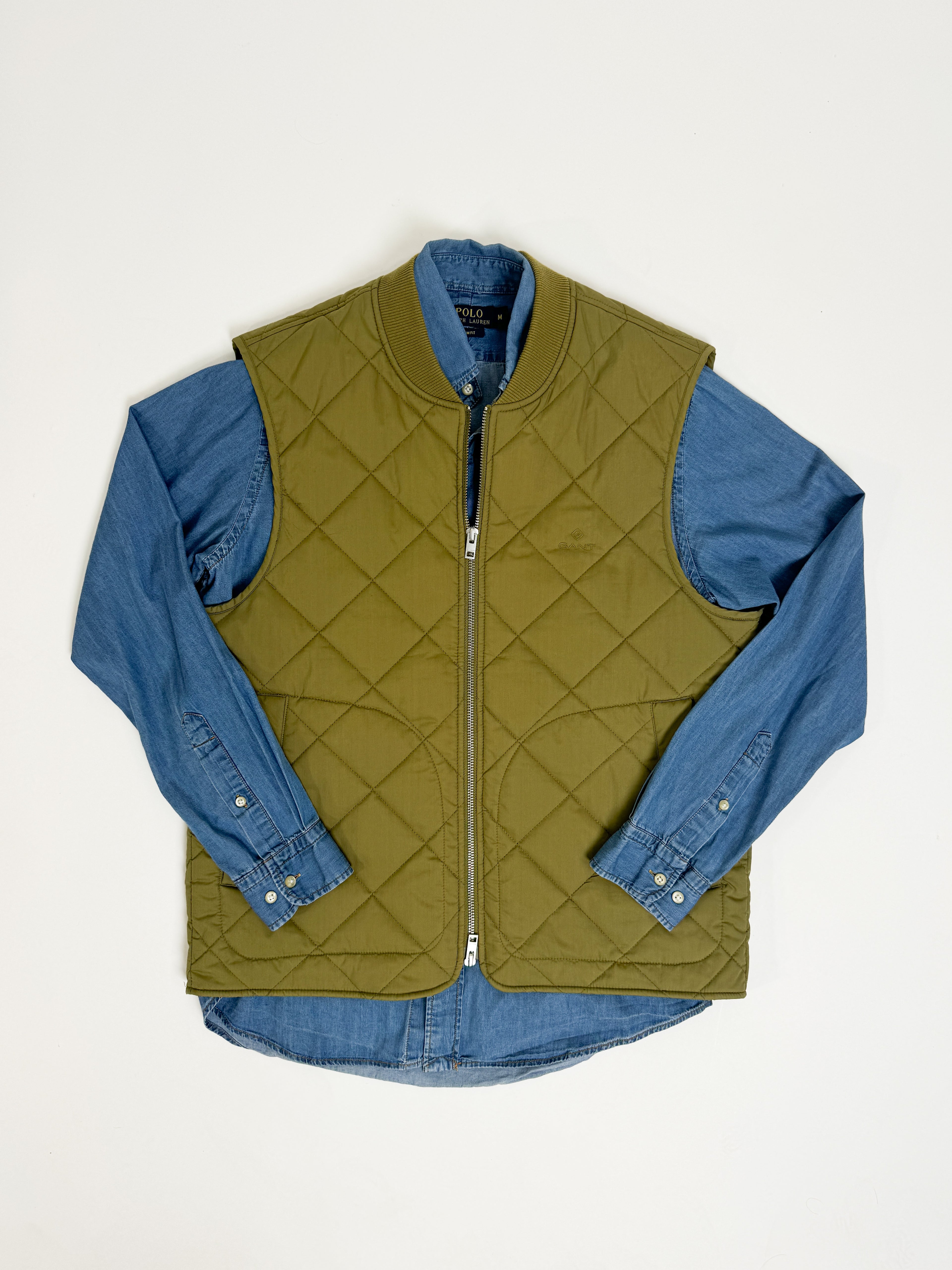 Gant Green Quilted Vest