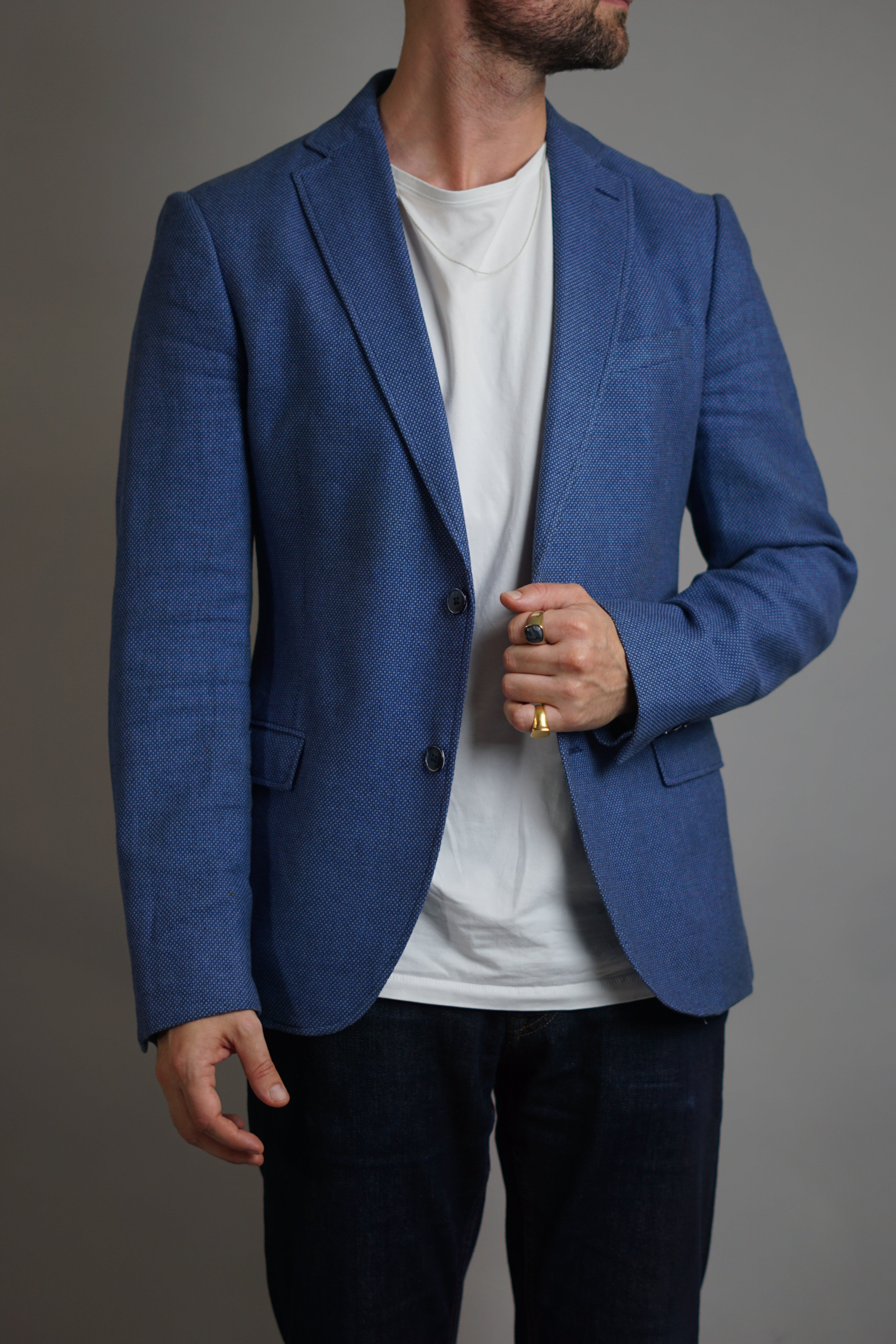 Gant – Tailored Fit – Marineblauer Blazer