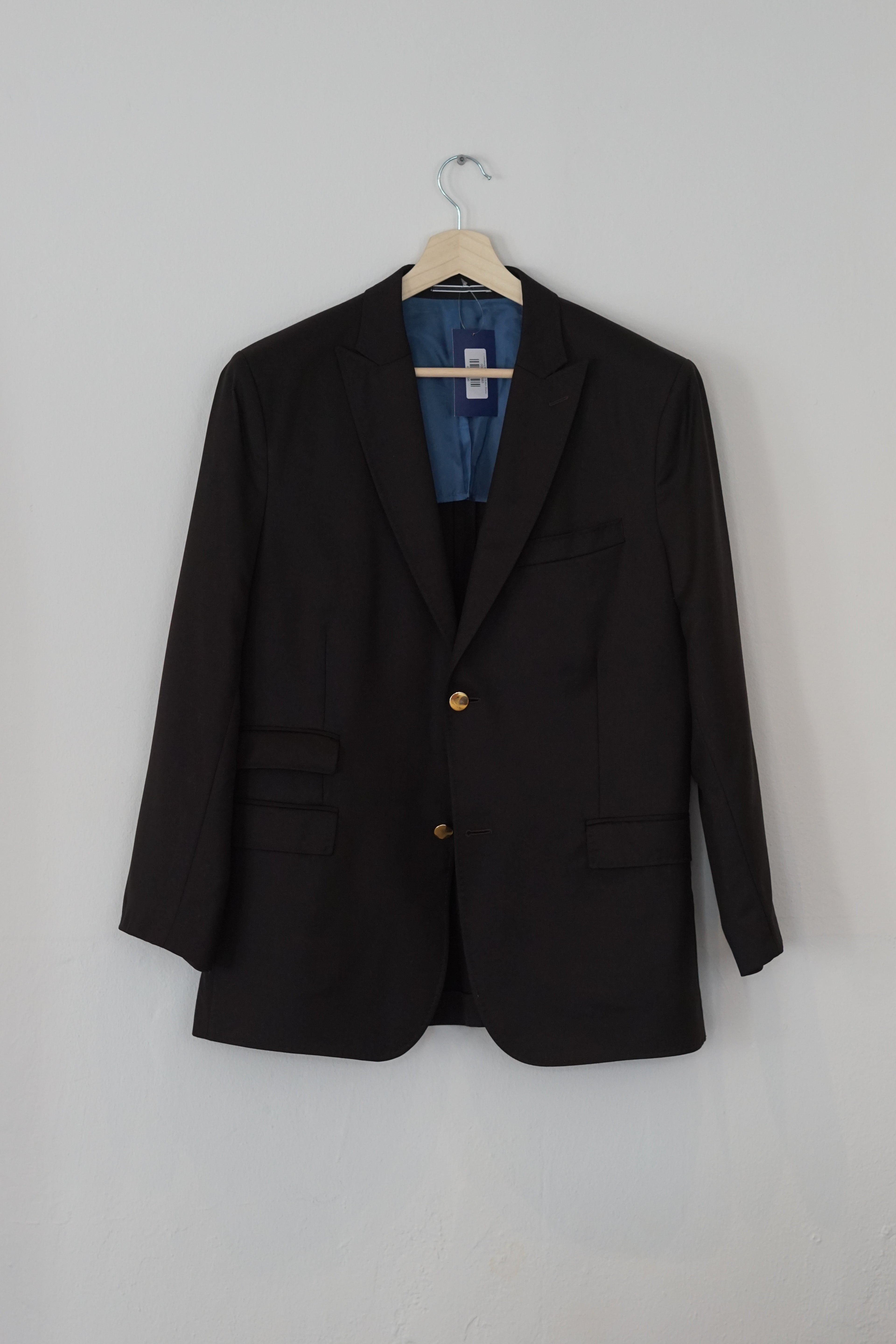 J. Lindeberg Black Gold Button Blazer