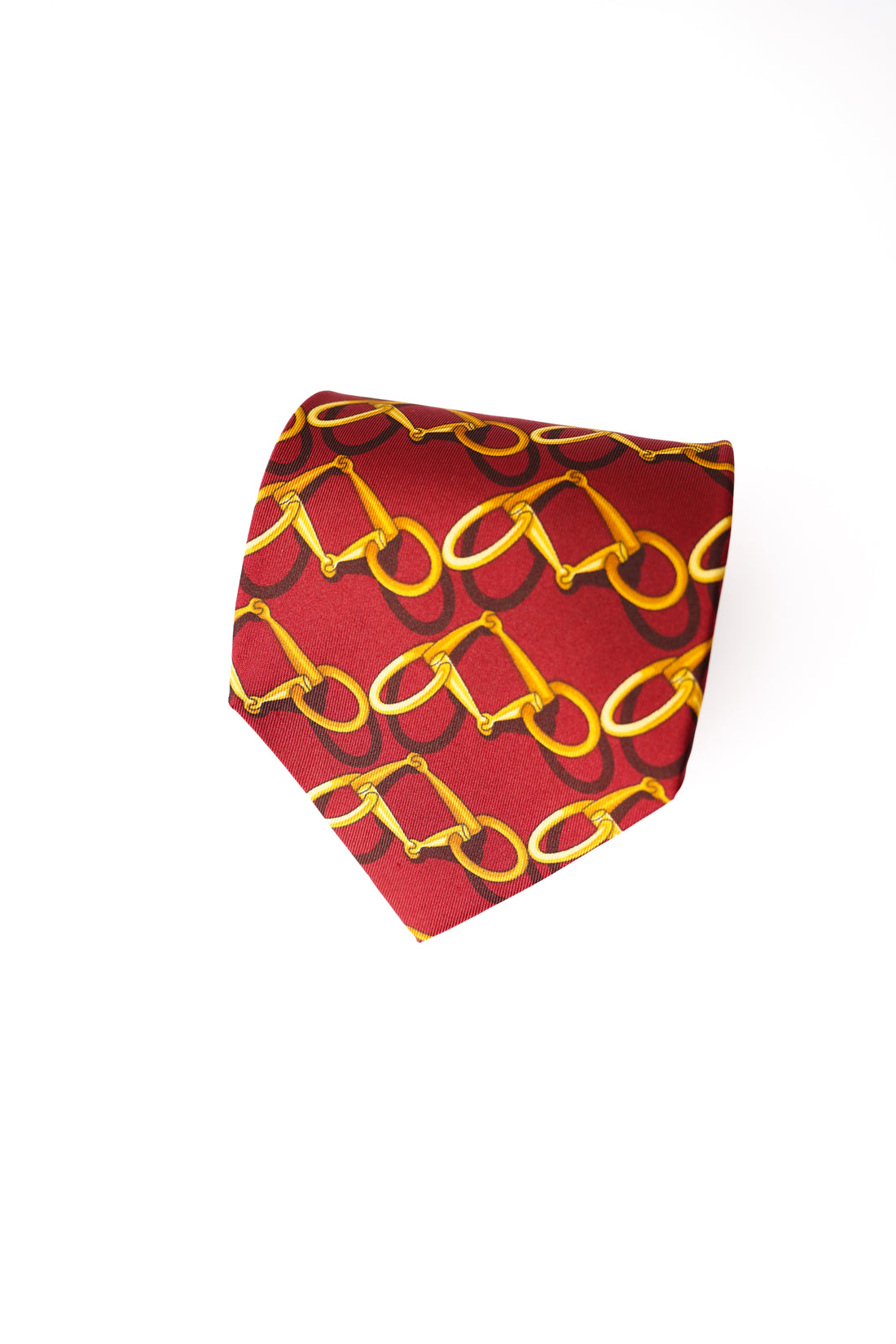 Gucci Darkred Chain Silk Tie