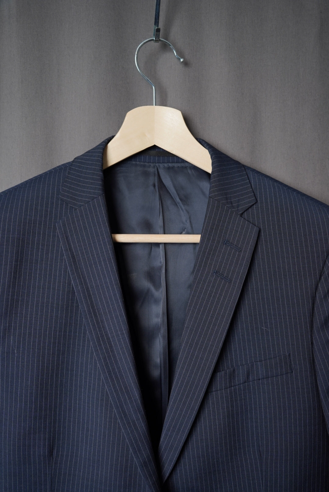 Tiger of Sweden Navy Pinstriped S.Jules Wool Blazer