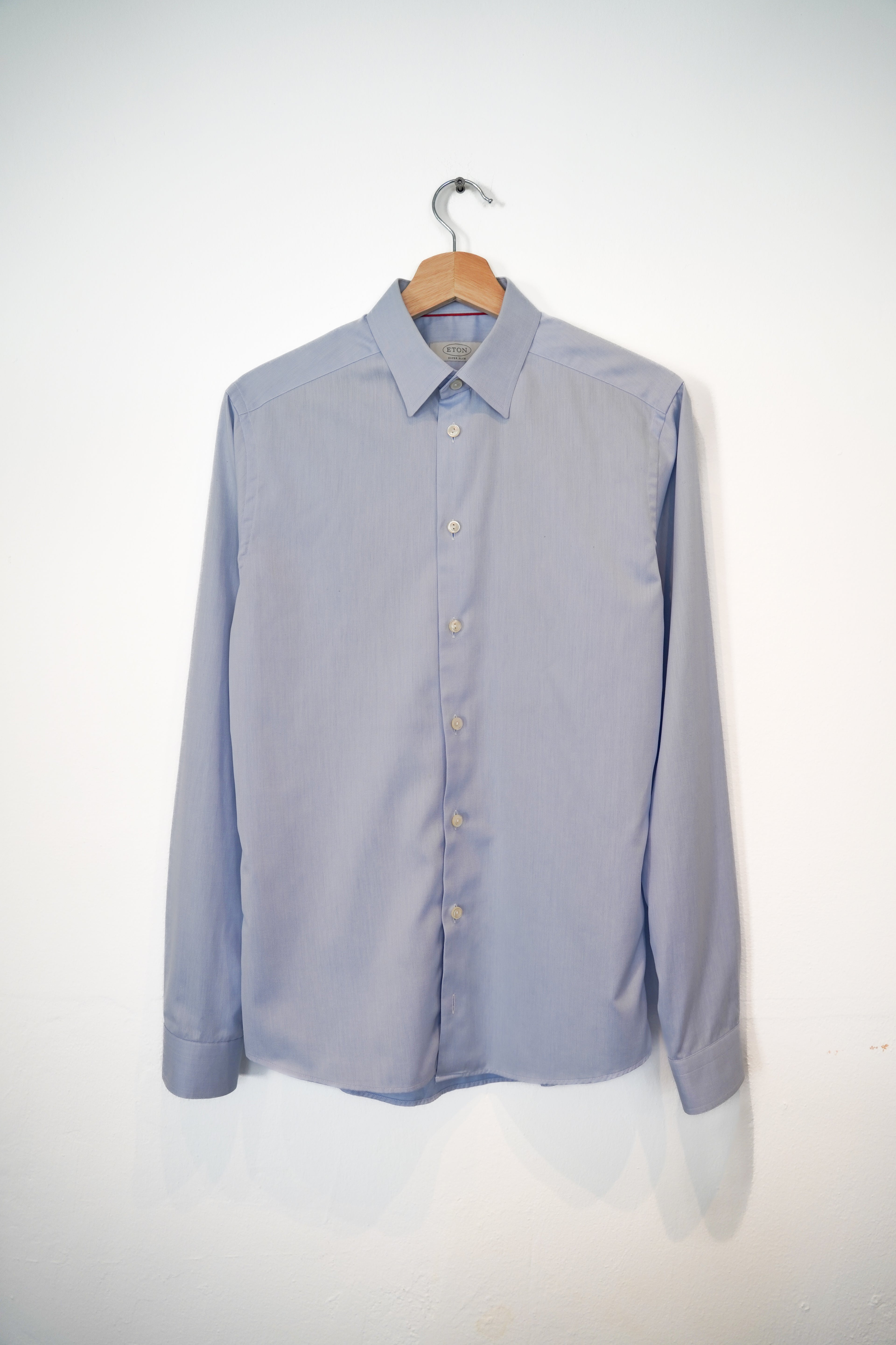 Eton Lightblue Super Slim Cotton Shirt