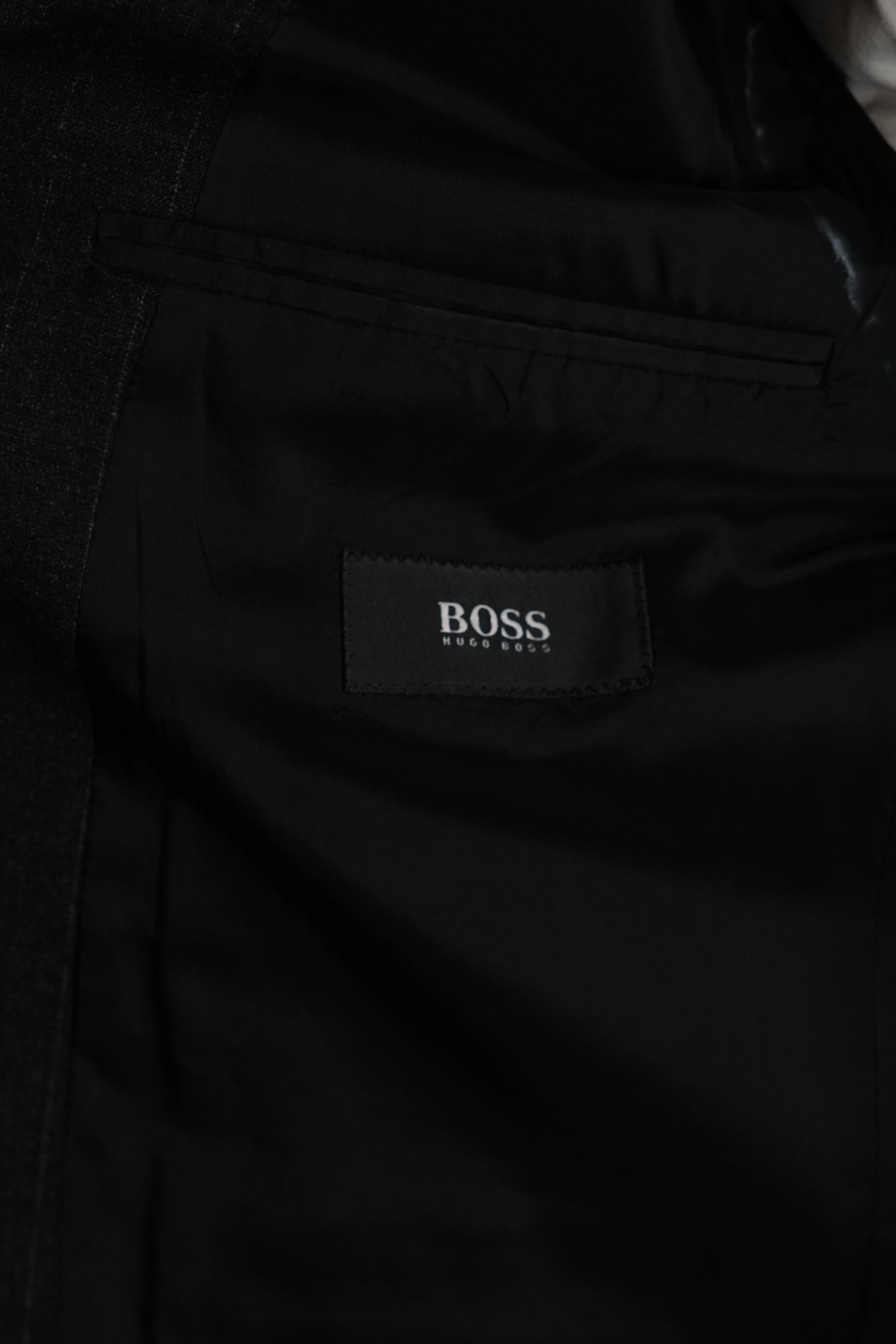 Hugo Boss Dark Pinstriped Wool Blazer