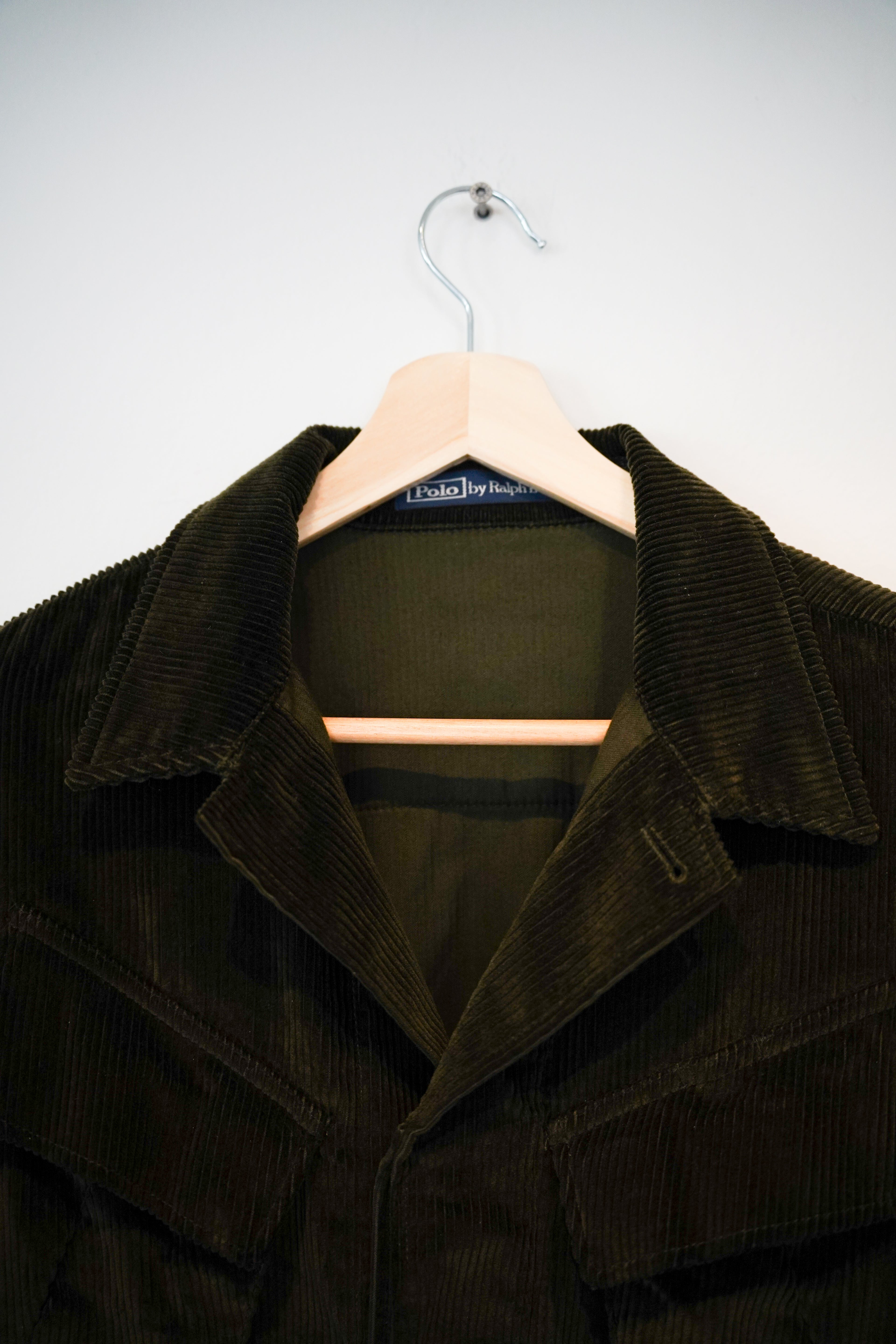 Ralph Lauren Dark Green Corduroy Cotton Overshirt