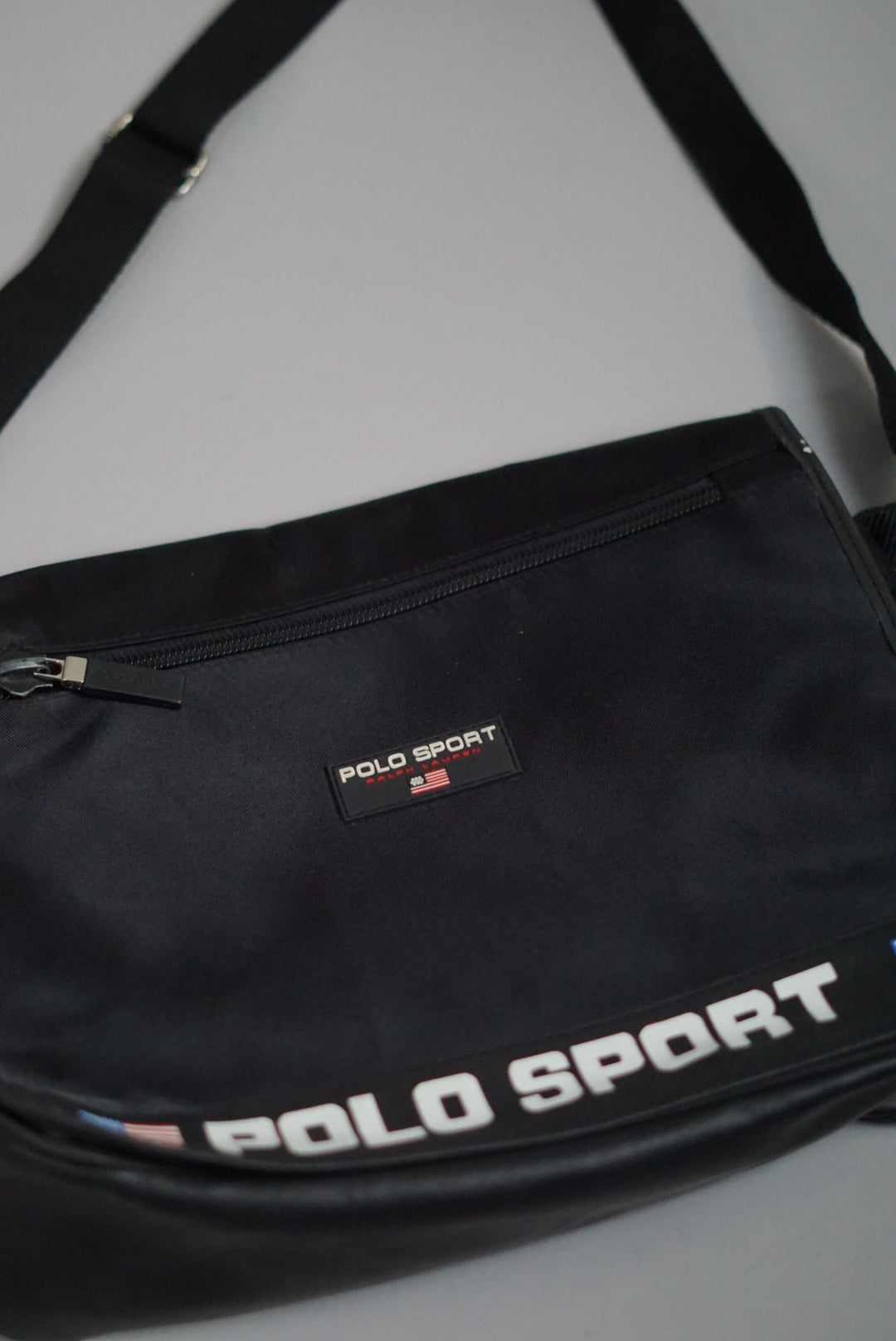 Ralph Lauren – Schwarze Polo Sport-Umhängetasche