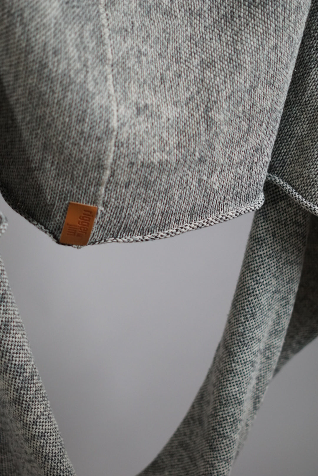 Rigger Jim Grey Wool Knit Tube Scarf