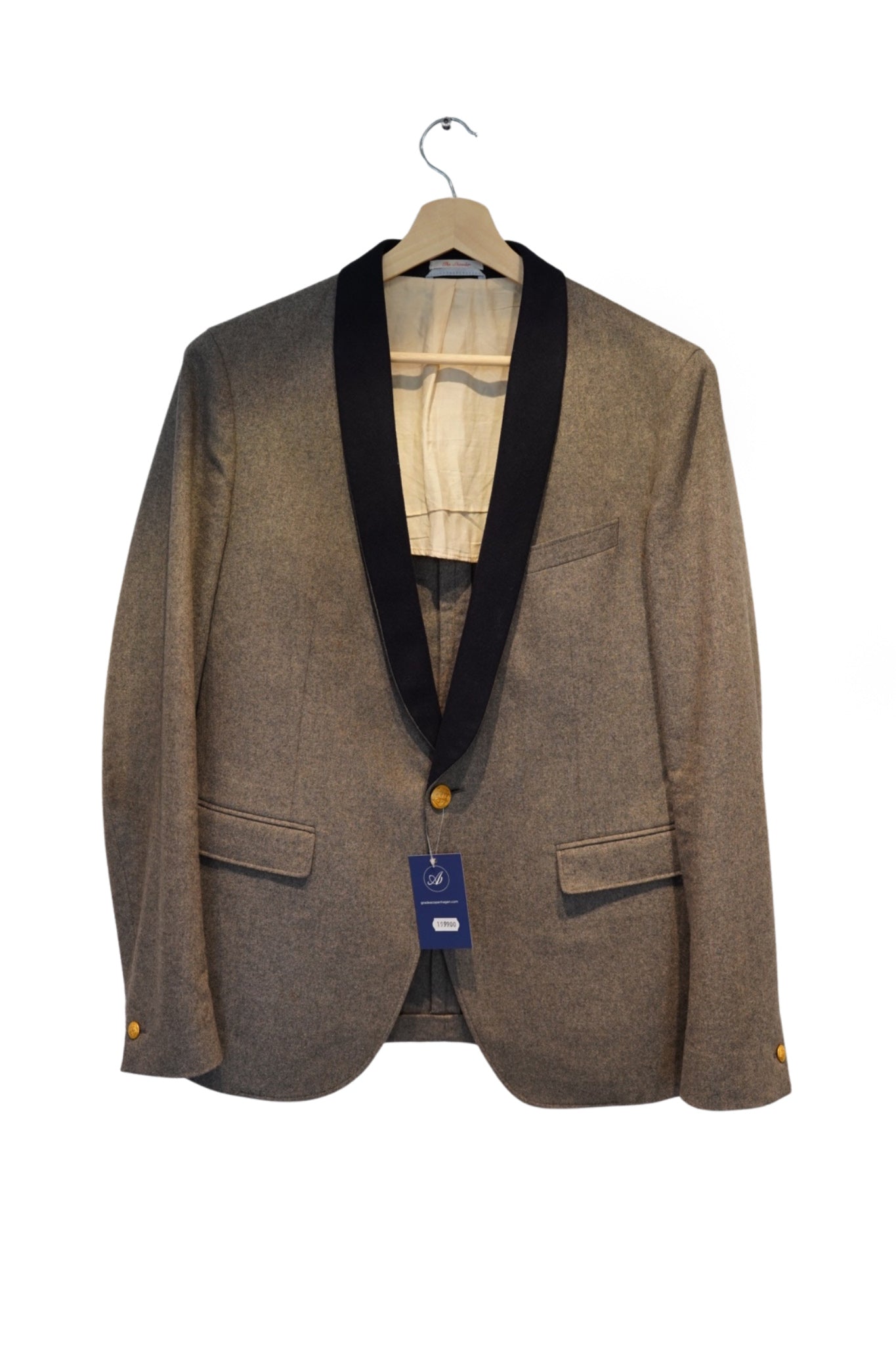 Gant Grey Vintage Rugger Gold Button Limited Edition Smoking Jacket