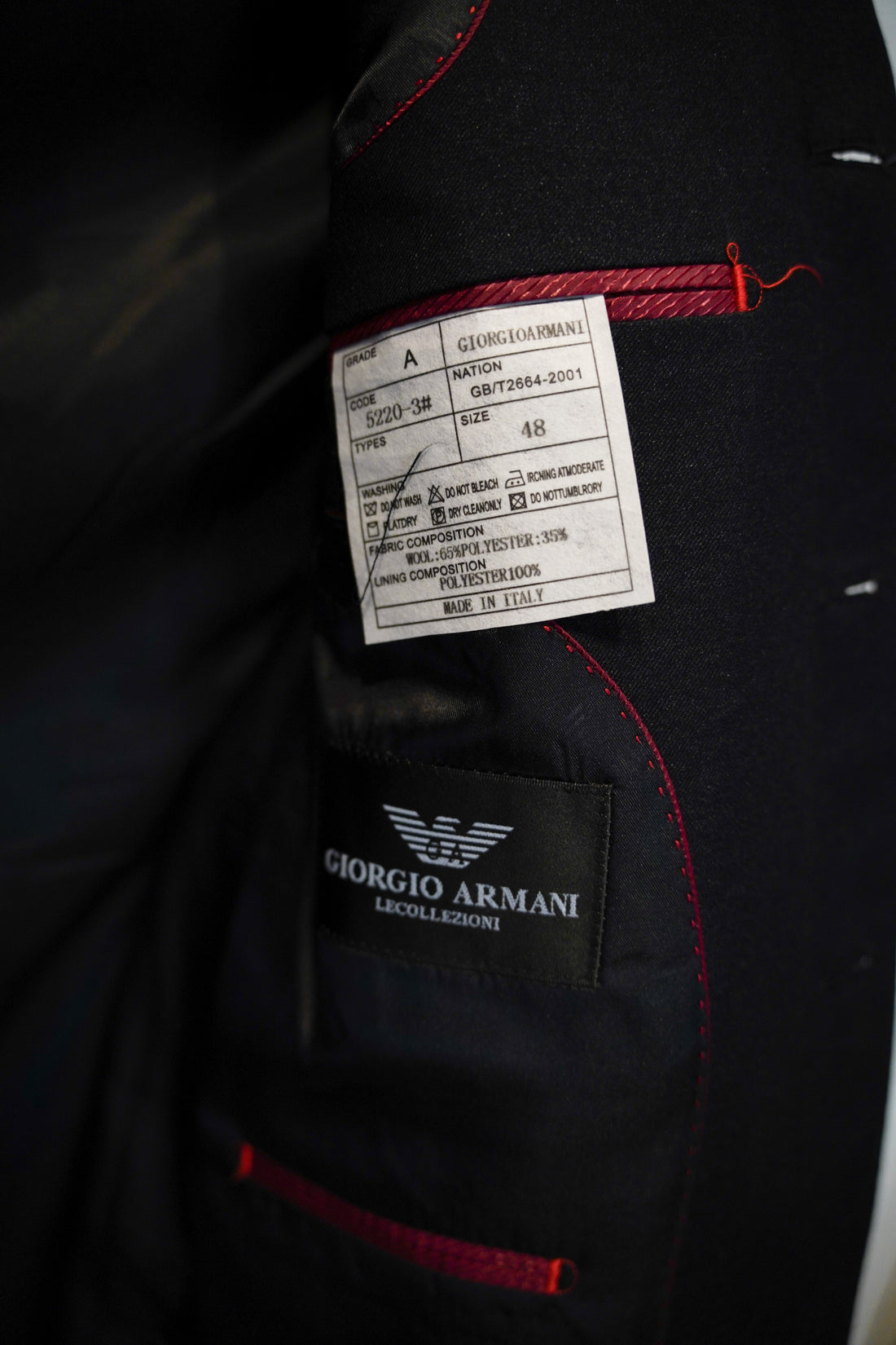 Giorgio Armani Darkgrey Wool Blazer