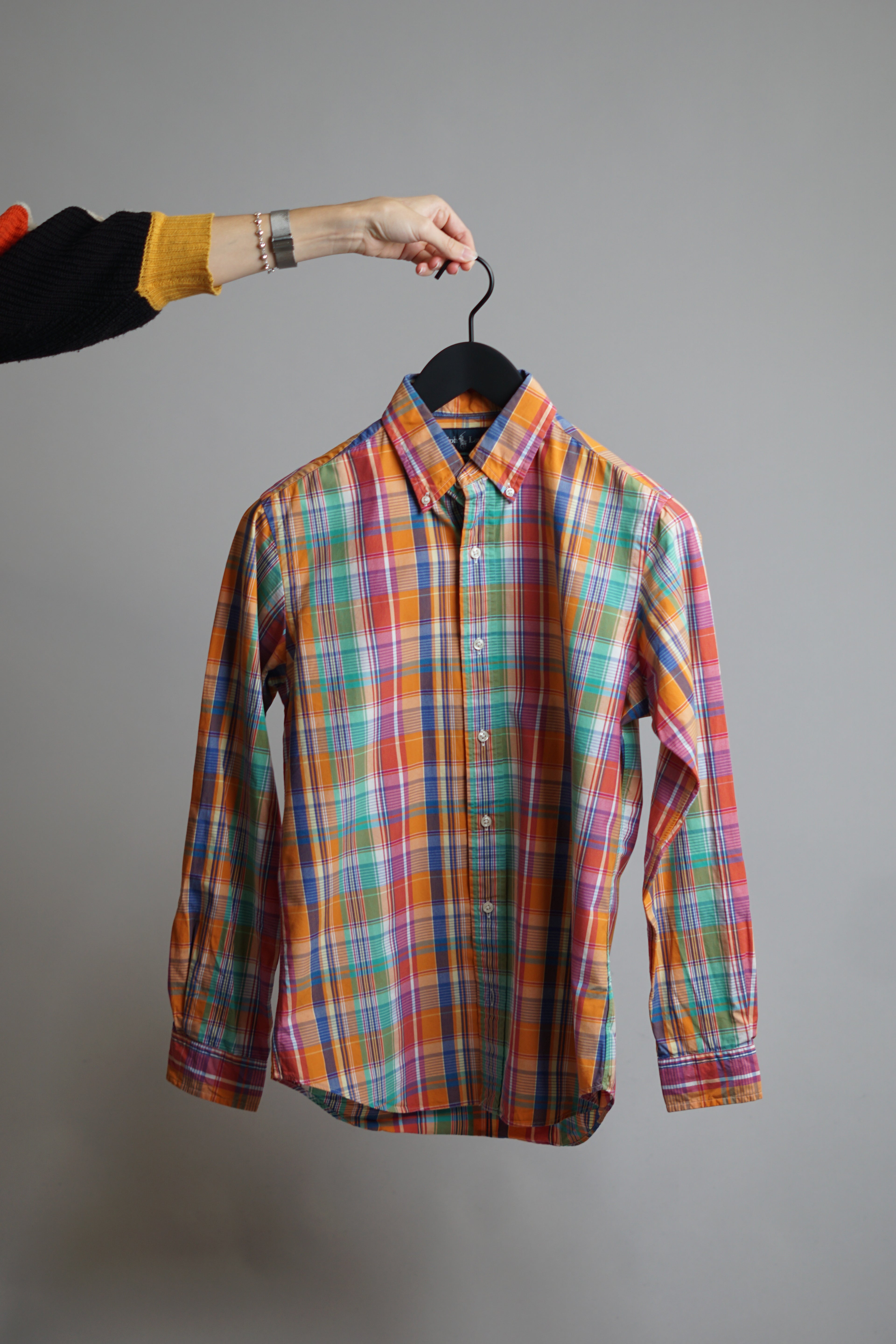Ralph Lauren Custom Fit Checkered Multicolored Button Down Shirt