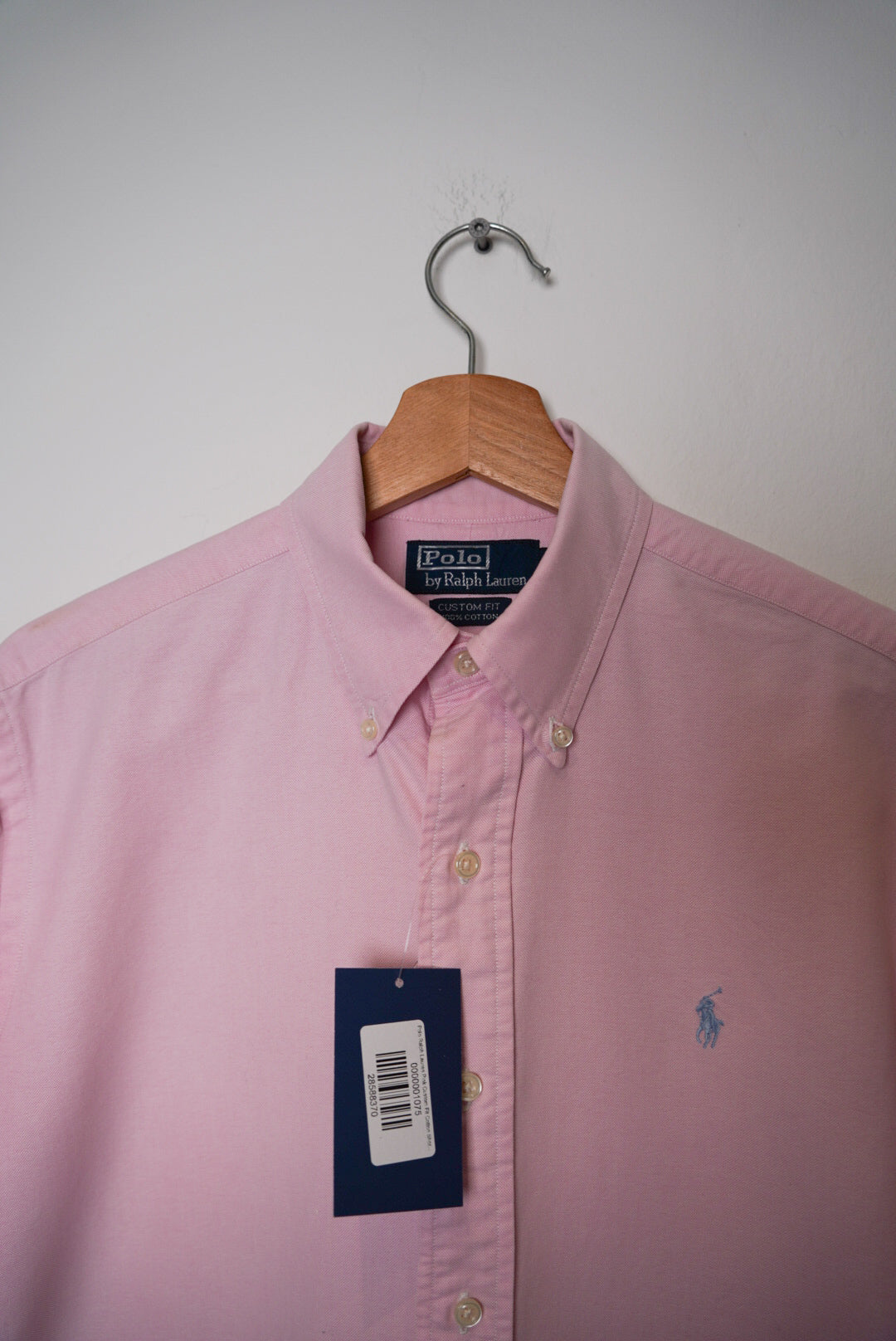 Polo Ralph Lauren Pink Custom Fit Cotton Short Sleeved Shirt