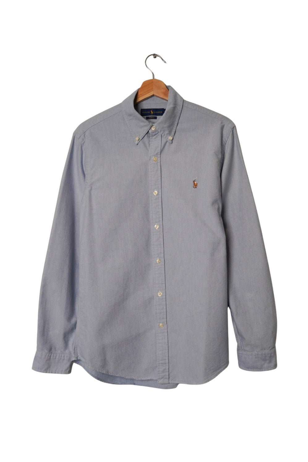 Ralph Lauren hellblaues Slim-Fit-Baumwollhemd mit Oxford-Stil und Knop –  Grade A Copenhagen