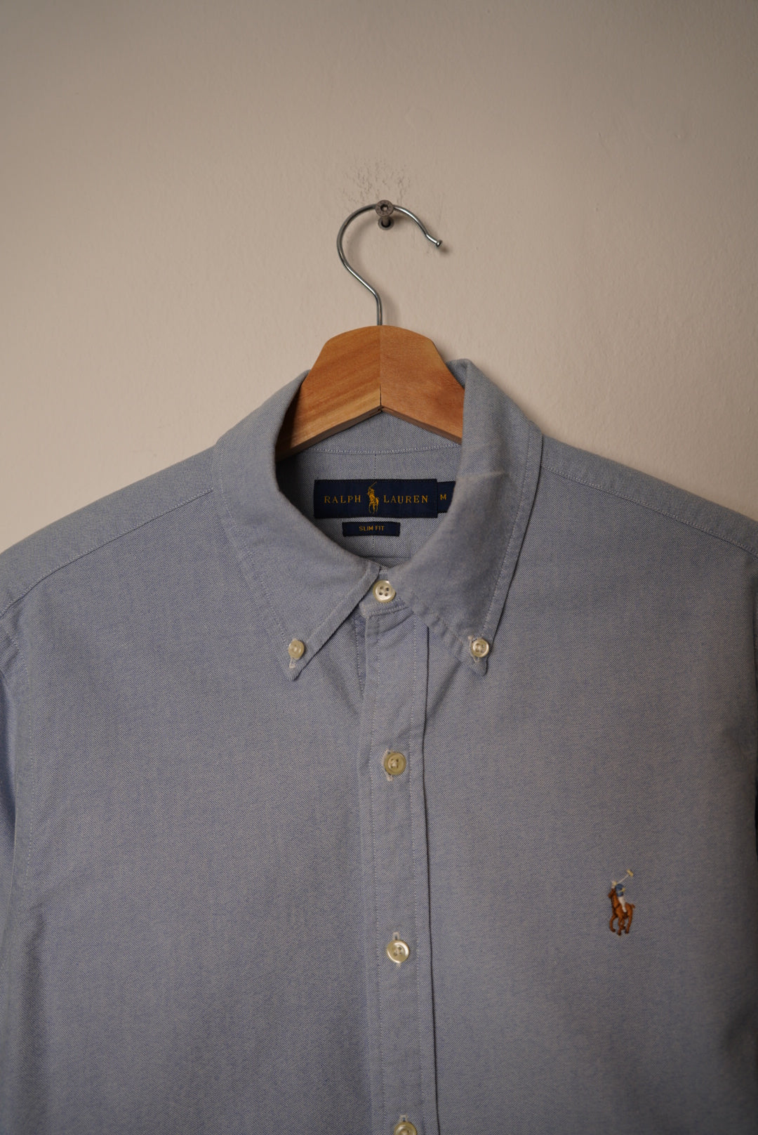 Ralph Lauren Lightblue Slim Fit Cotton Oxford Button Down Shirt