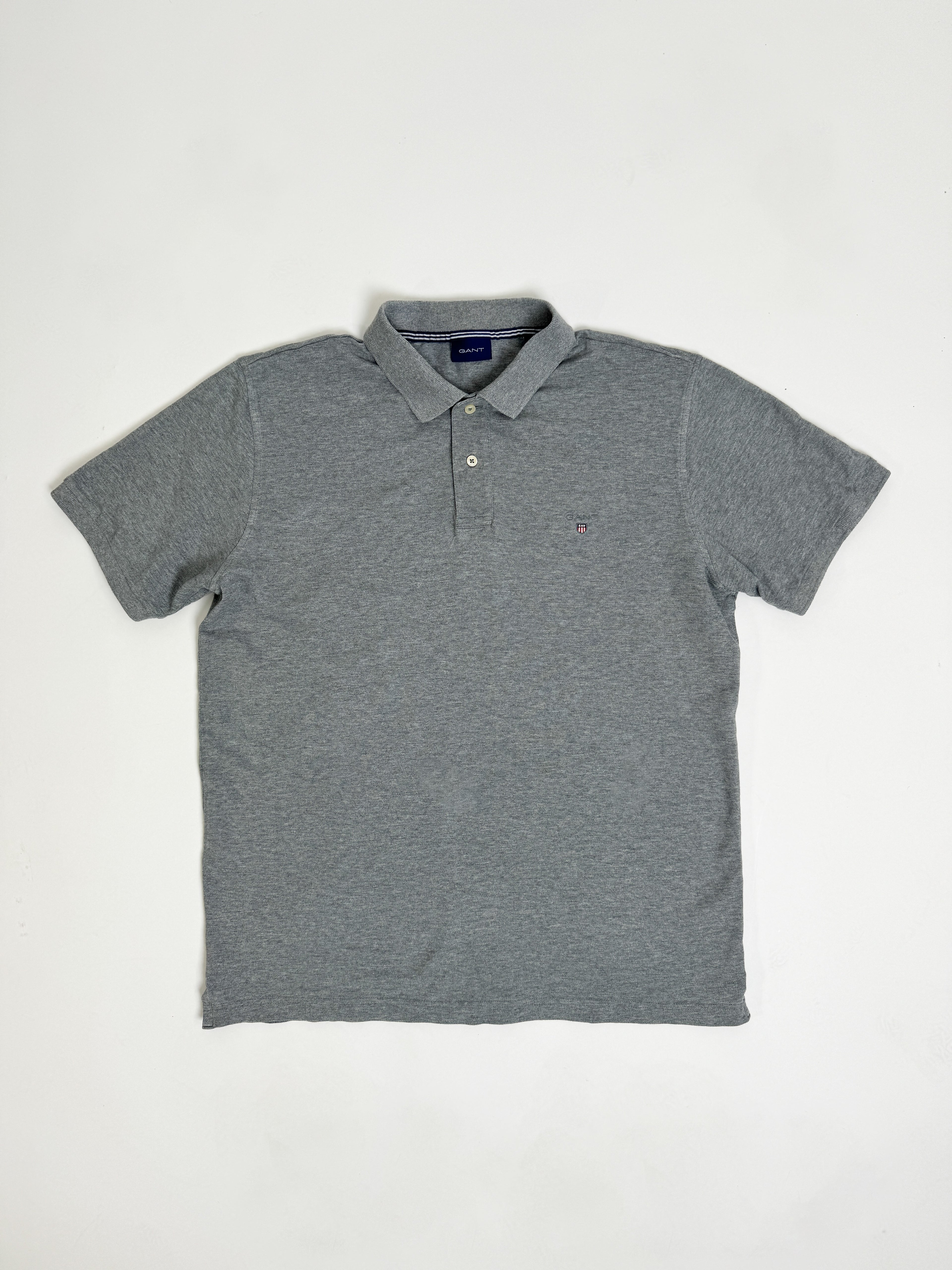 Gant Klassisches Poloshirt in Grau