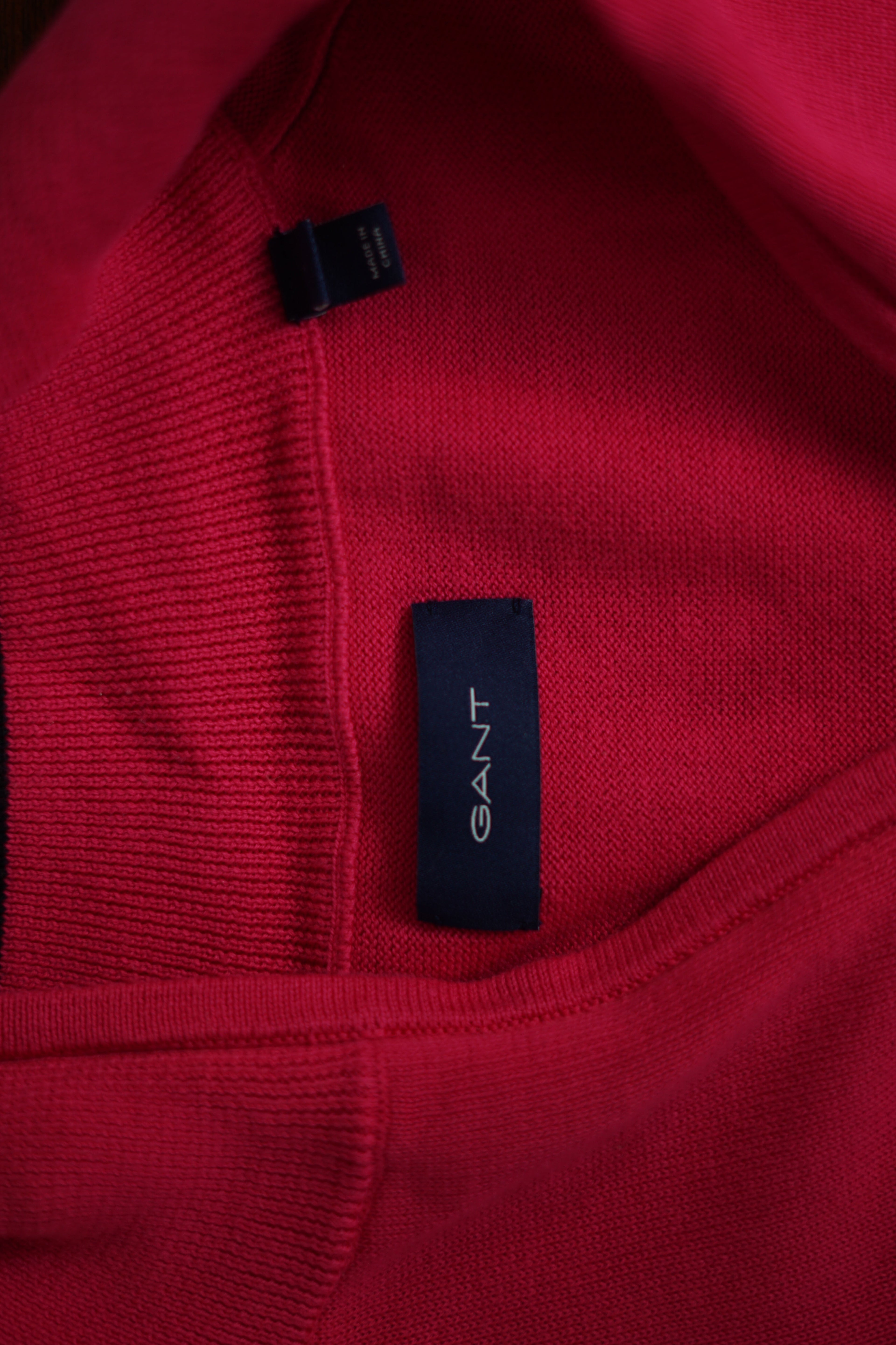 Gant – Lässiges Sweatshirt mit halbem Reißverschluss, Pink
