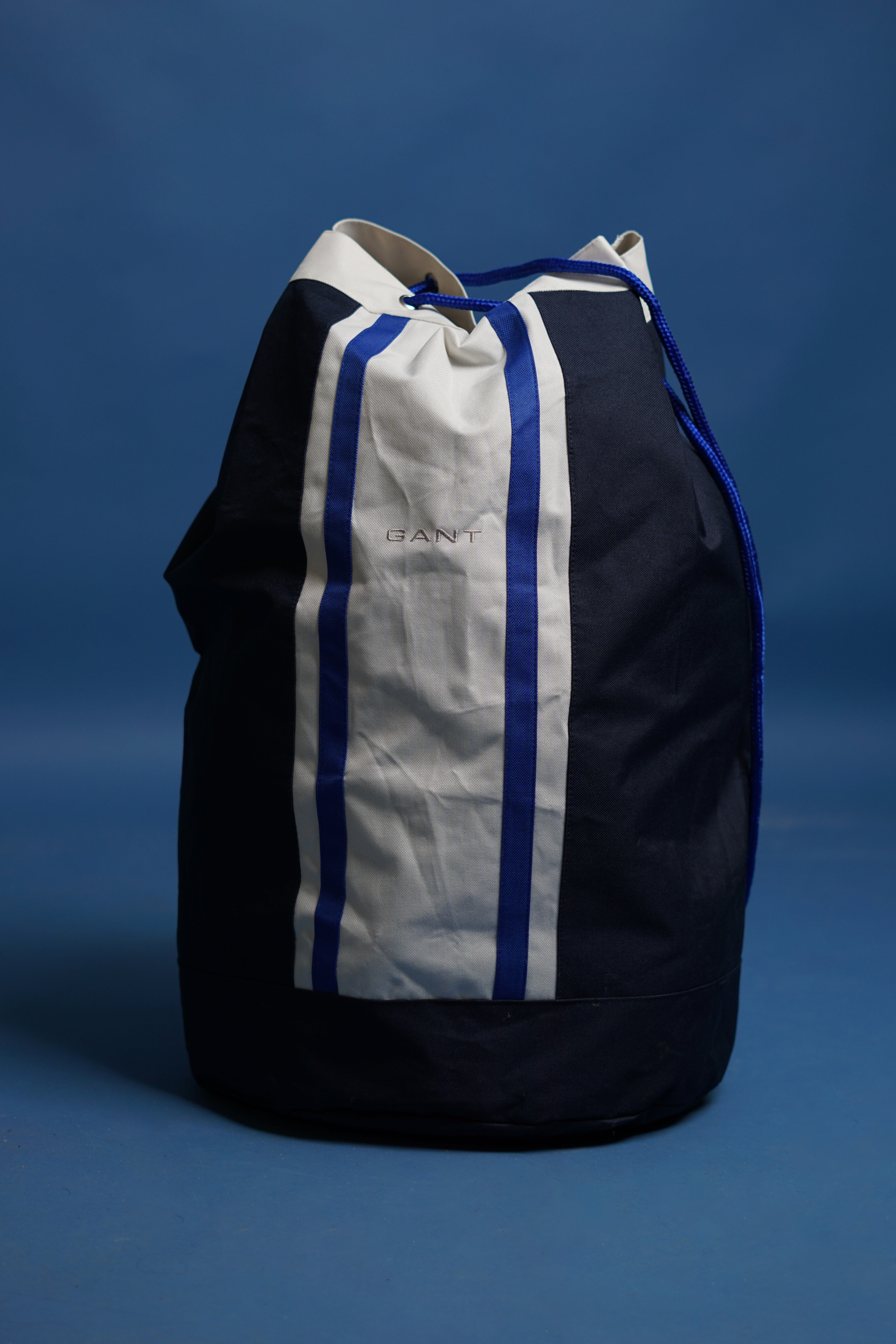 Gant Navy and White Sack Bag
