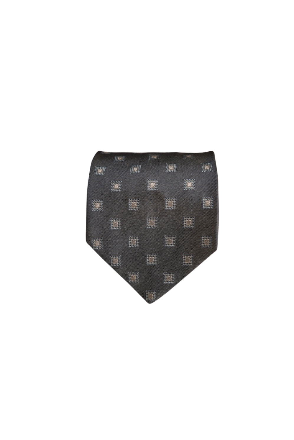 Hugo Boss Grey and Light Blue Dotted Slik Tie