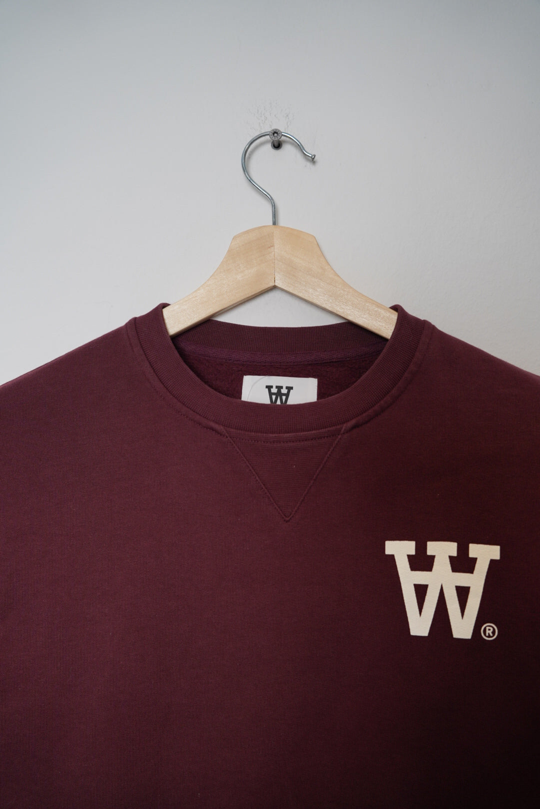 Double A by Wood Wood Darkred Cotton Sweater