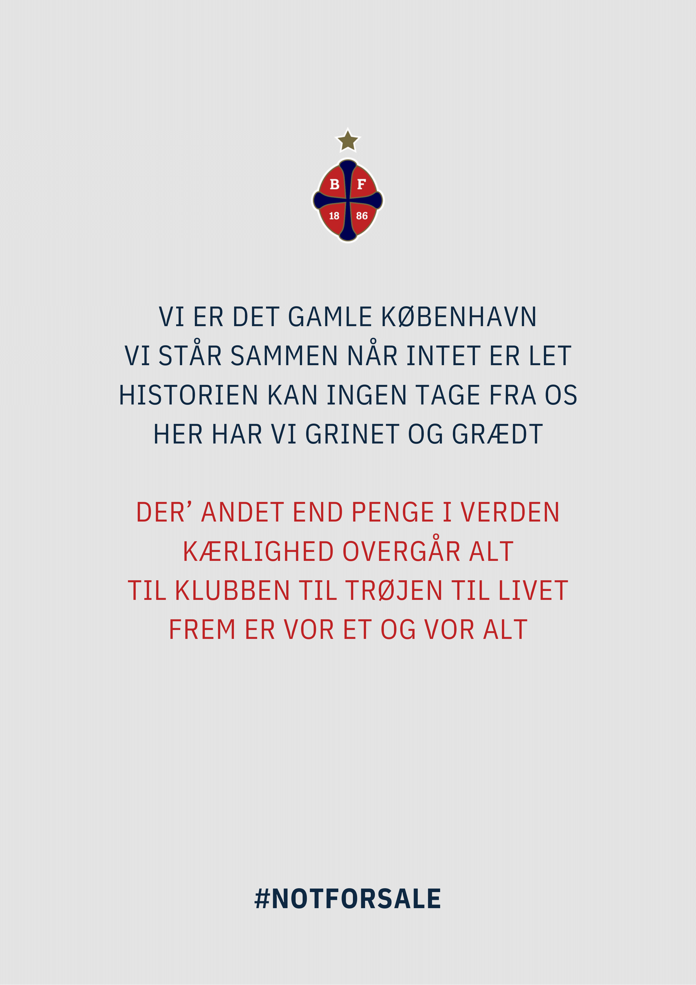 BK FREM poster: We are the old Copenhagen
