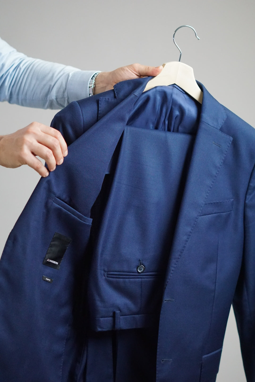 J. Lindeberg Navy Slim Fit Suit